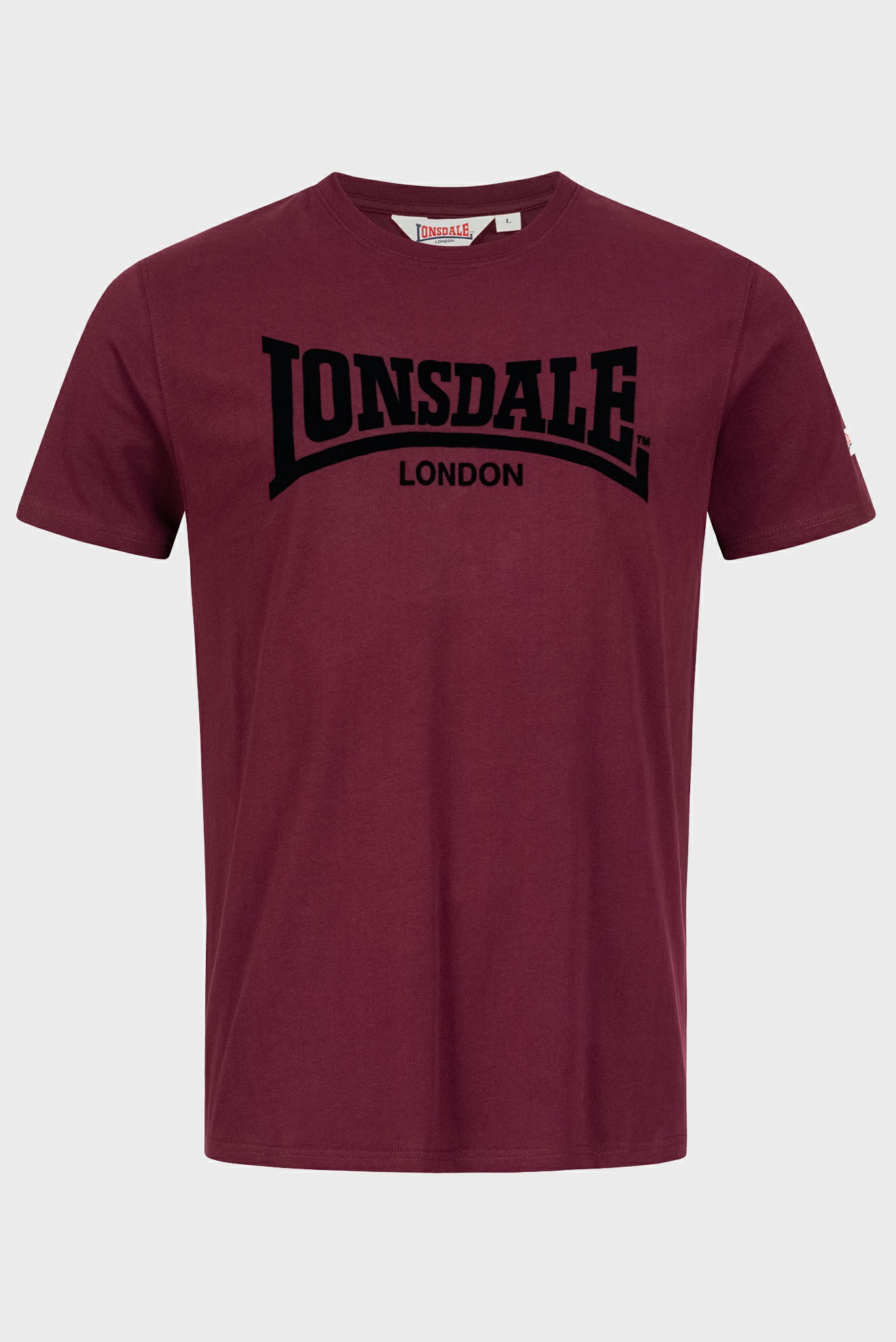 Мужская бордовая футболка LL008 ONE TONE Бордовый XXL Lonsdale 117018 Мужская бордовая футболка LL008 ONE TONE Бордовый XXL Lonsdale 117018