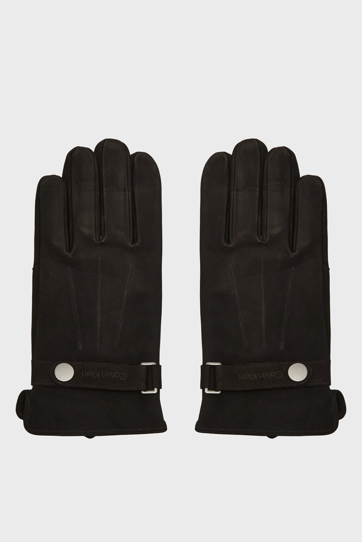 Чоловічі чорні нубукові рукавички LEATHER RIVET GLOVES NUBUCK 1