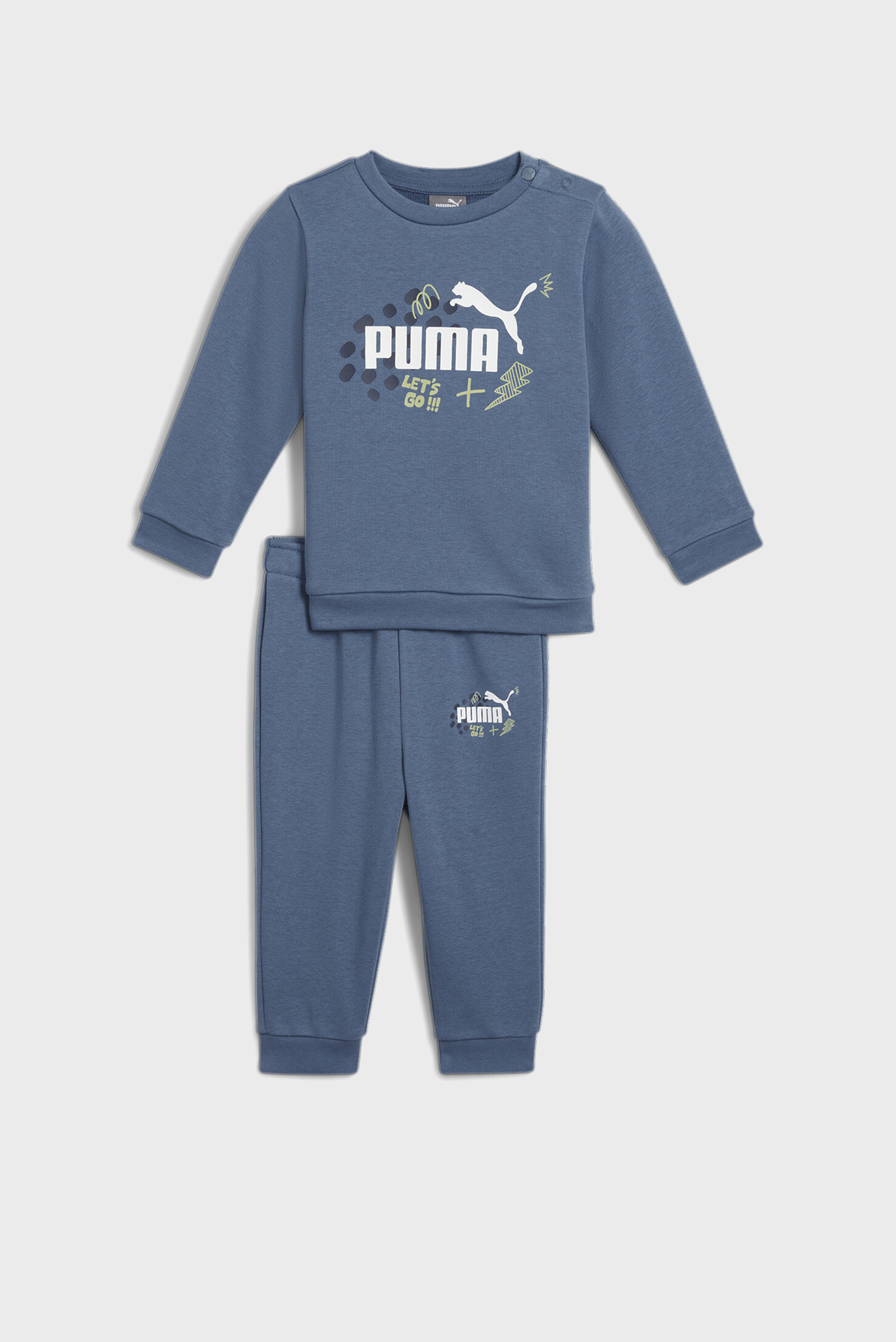 Детский синий спортивный костюм (свитшот, брюки) ESS+ PUMA Jogger Toddler 1