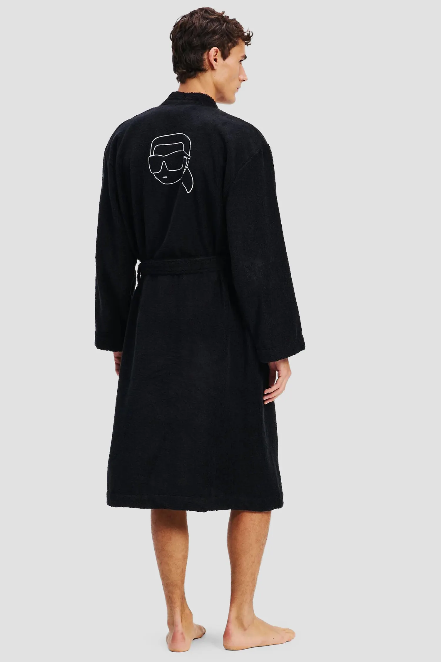 Мужской черный халат 3