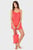 Жіноча червона піжама з візерунком (топ, шорти) DEARIA