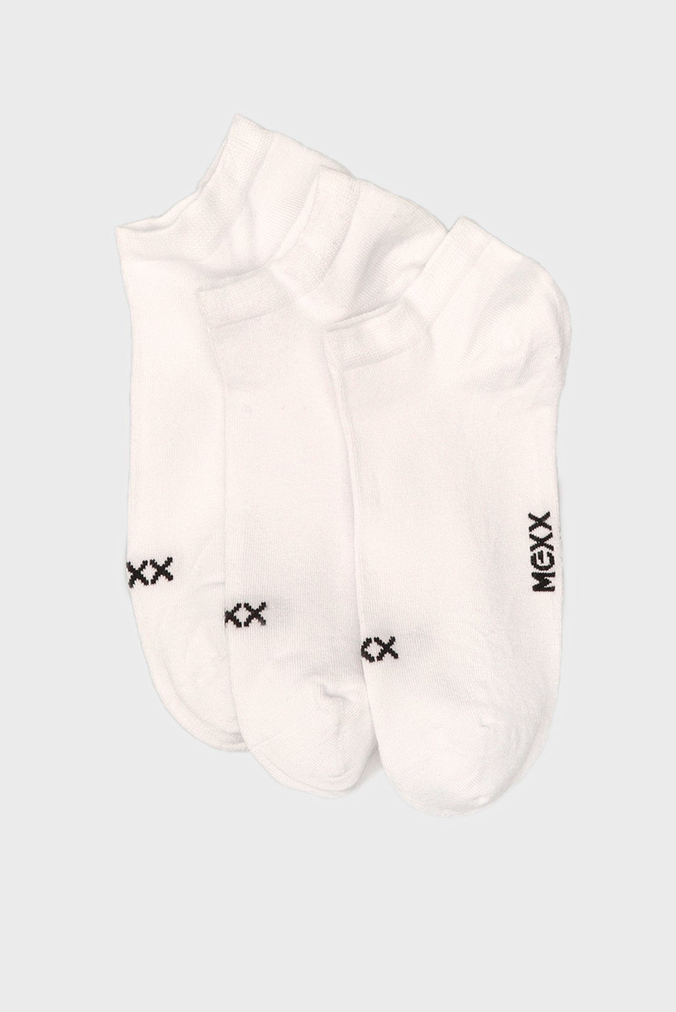 Чоловічі білі шкарпетки (3 пари) Mexx Bamboo Sneaker Socks 1