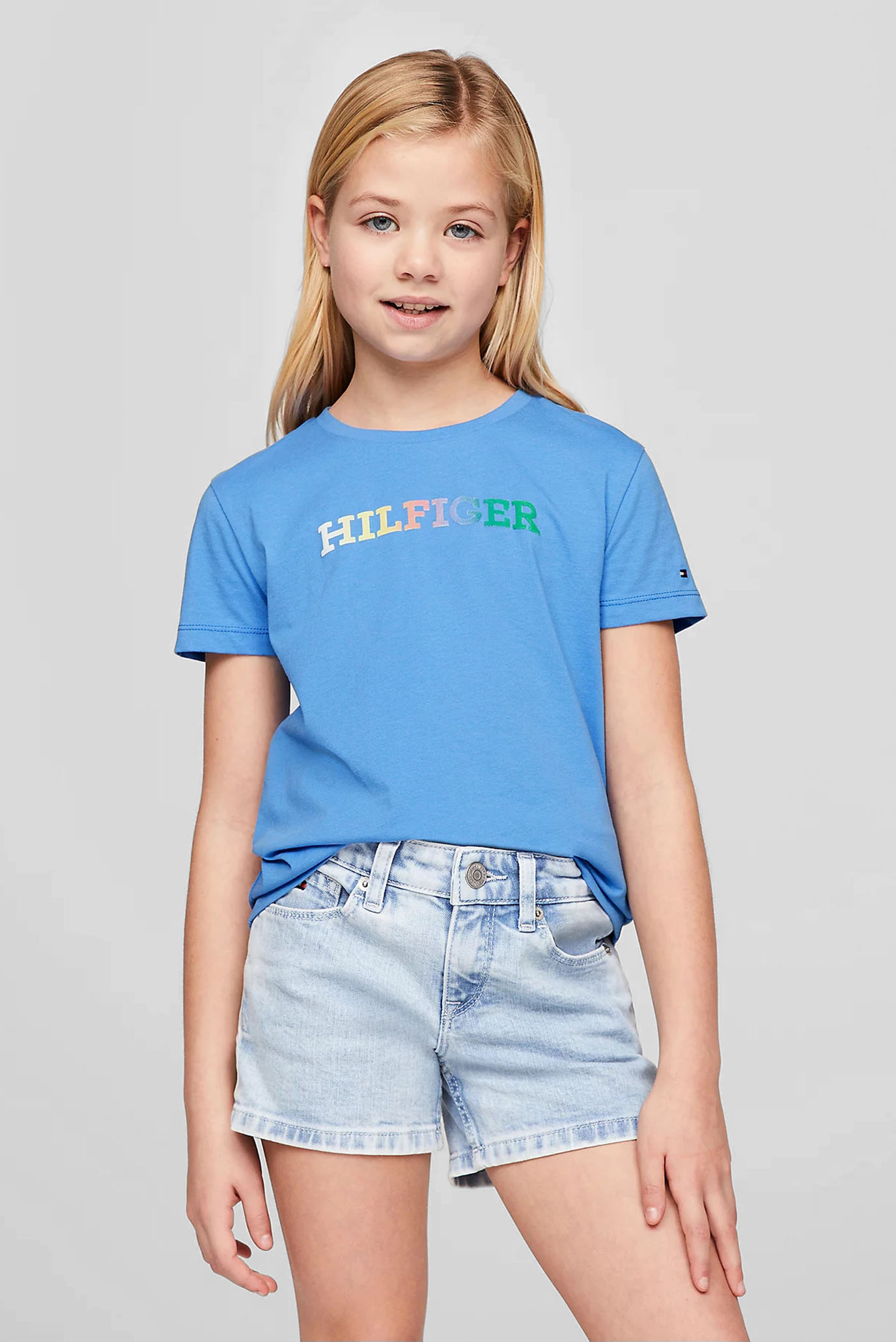 Детская голубая футболка MONOTYPE 1