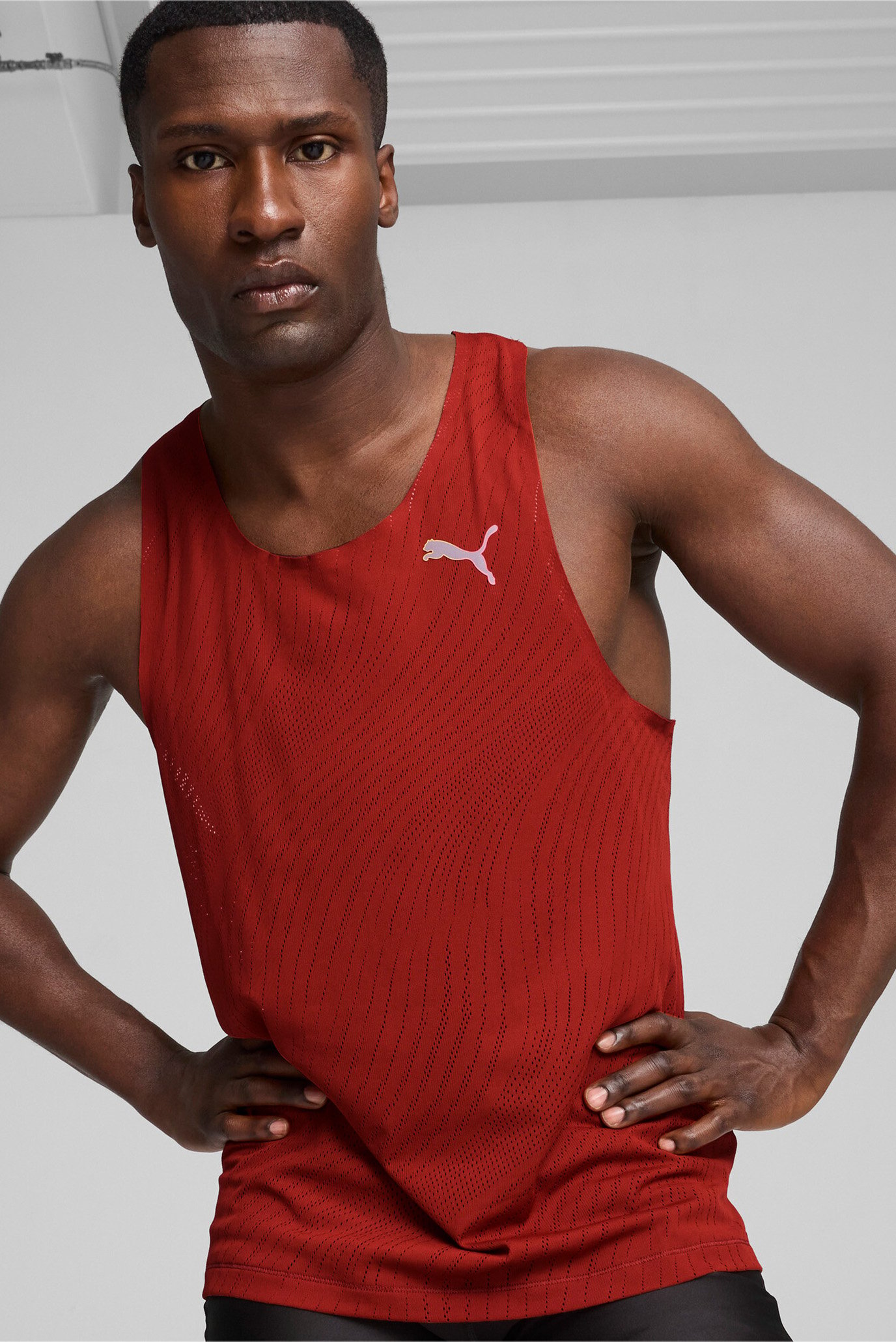 Чоловіча червона майка RUN ULTRASPUN Men's Running Singlet 1