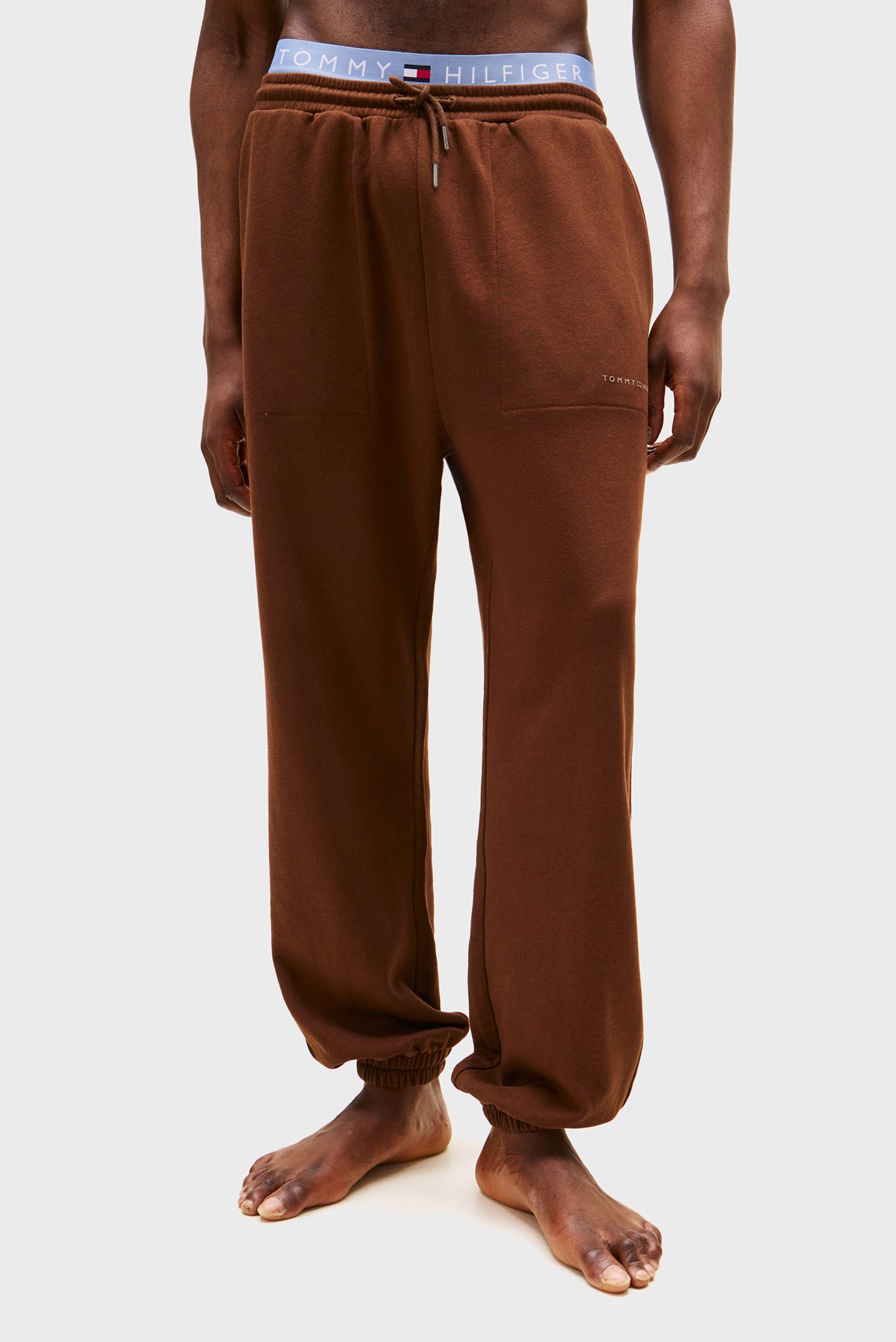 Мужские коричневые брюки TRACK PANT Коричневый L Tommy Hilfiger UM0UM03627 Мужские коричневые брюки TRACK PANT Коричневый L Tommy Hilfiger UM0UM03627