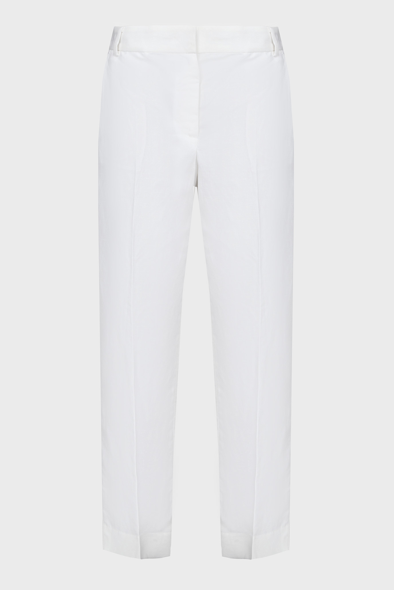 Женские белые брюки LINEN BLEND SLIM STRAIGHT 1