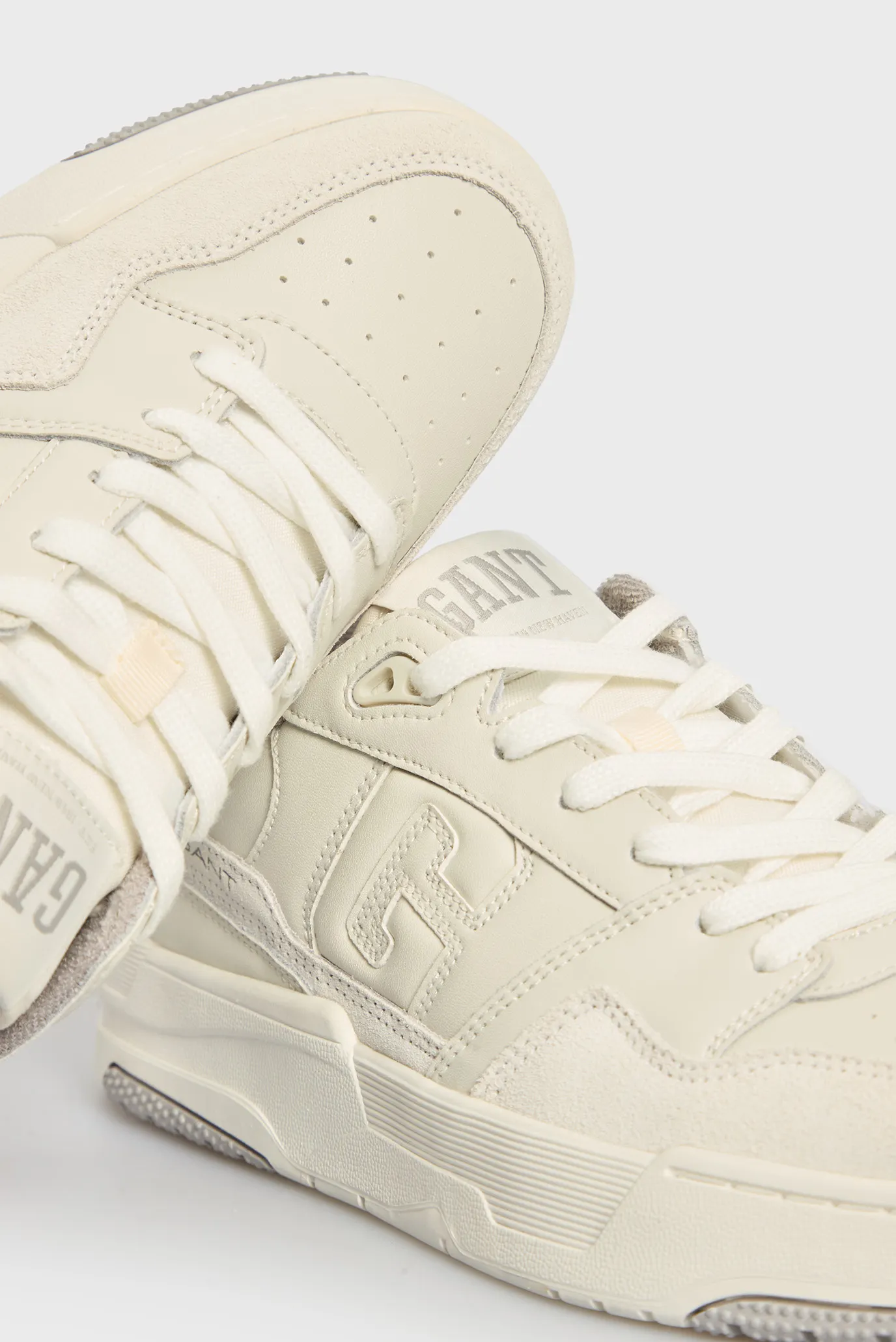 Мужские белые кожаные сникерсы Brookpal 2