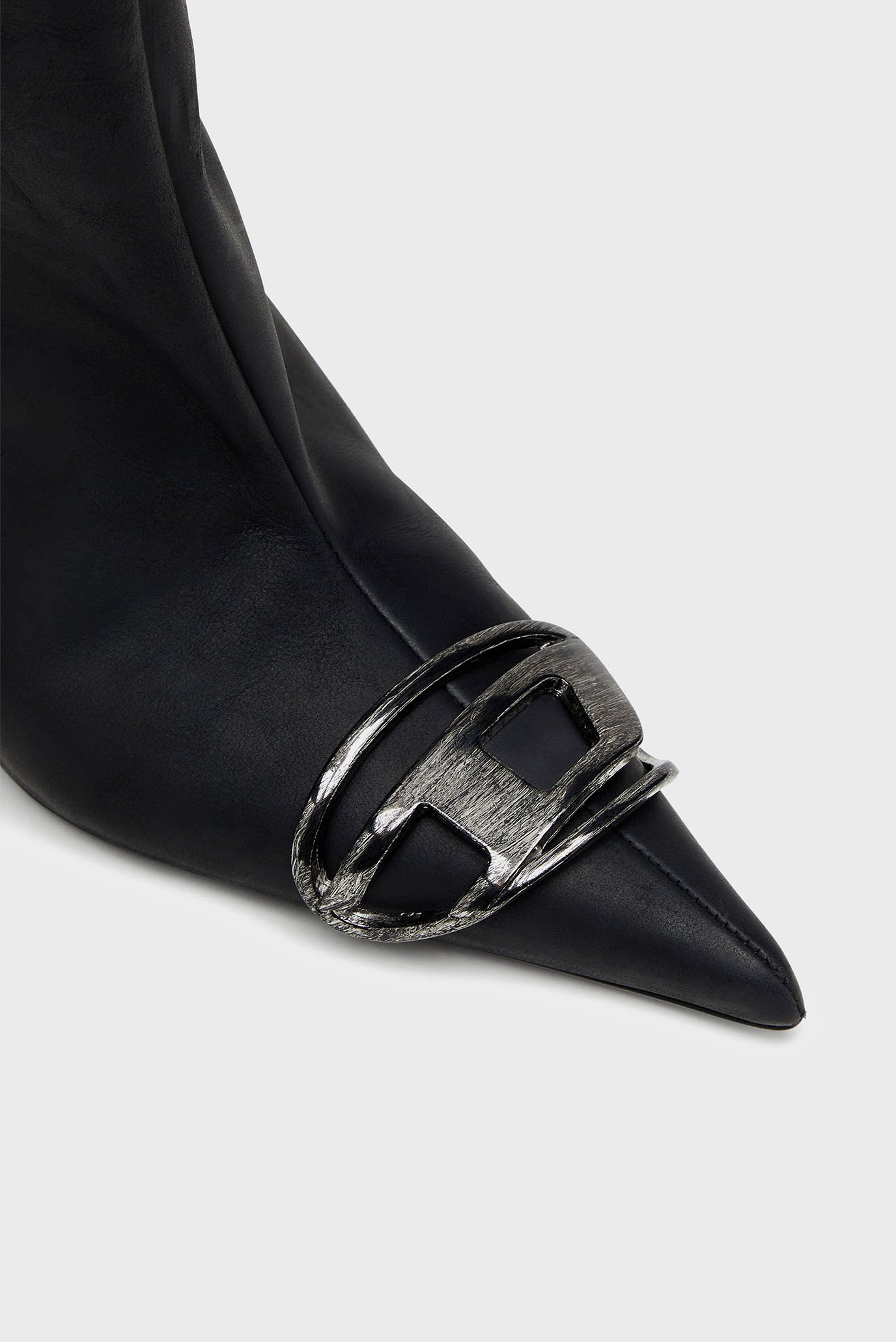 Женские черные кожаные сапоги D-VENUS 40 KB 2