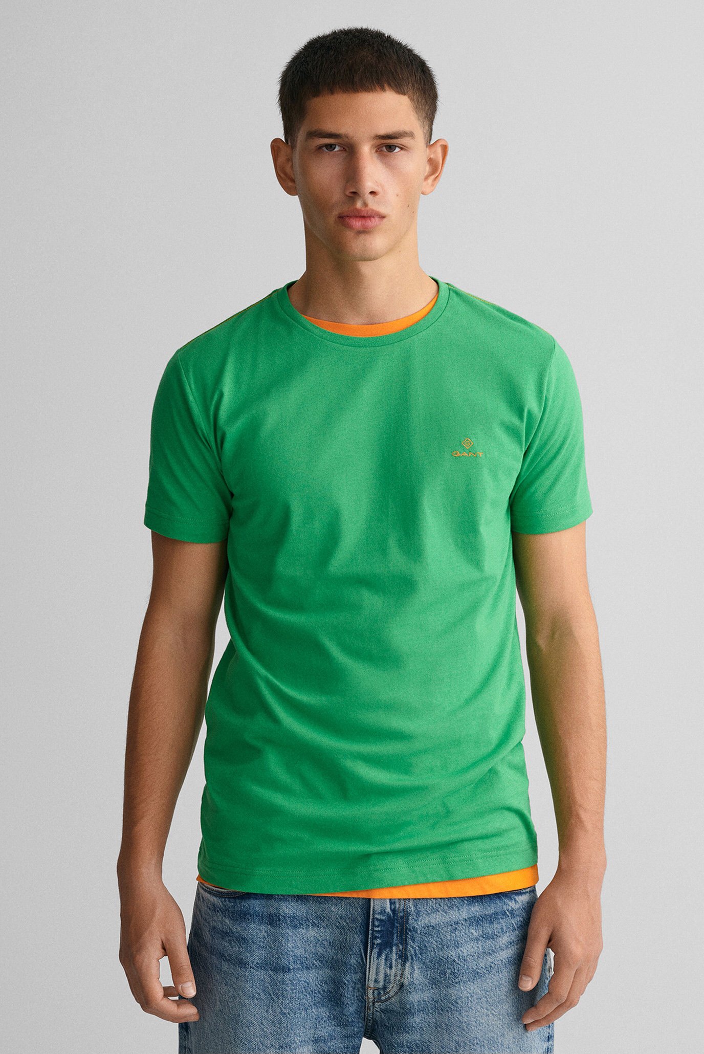 Чоловіча зелена футболка CONTRAST LOGO 1