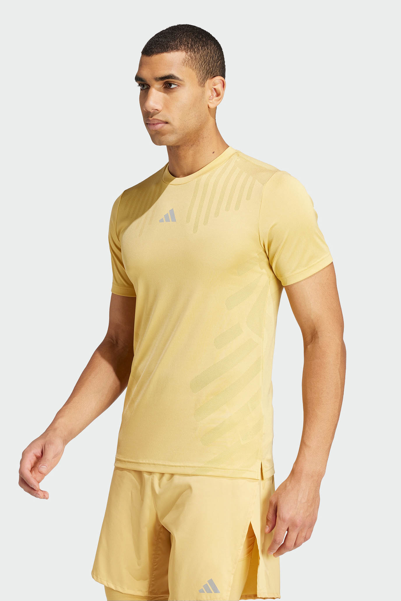 Мужская желтая футболка HIIT Airchill Workout 1