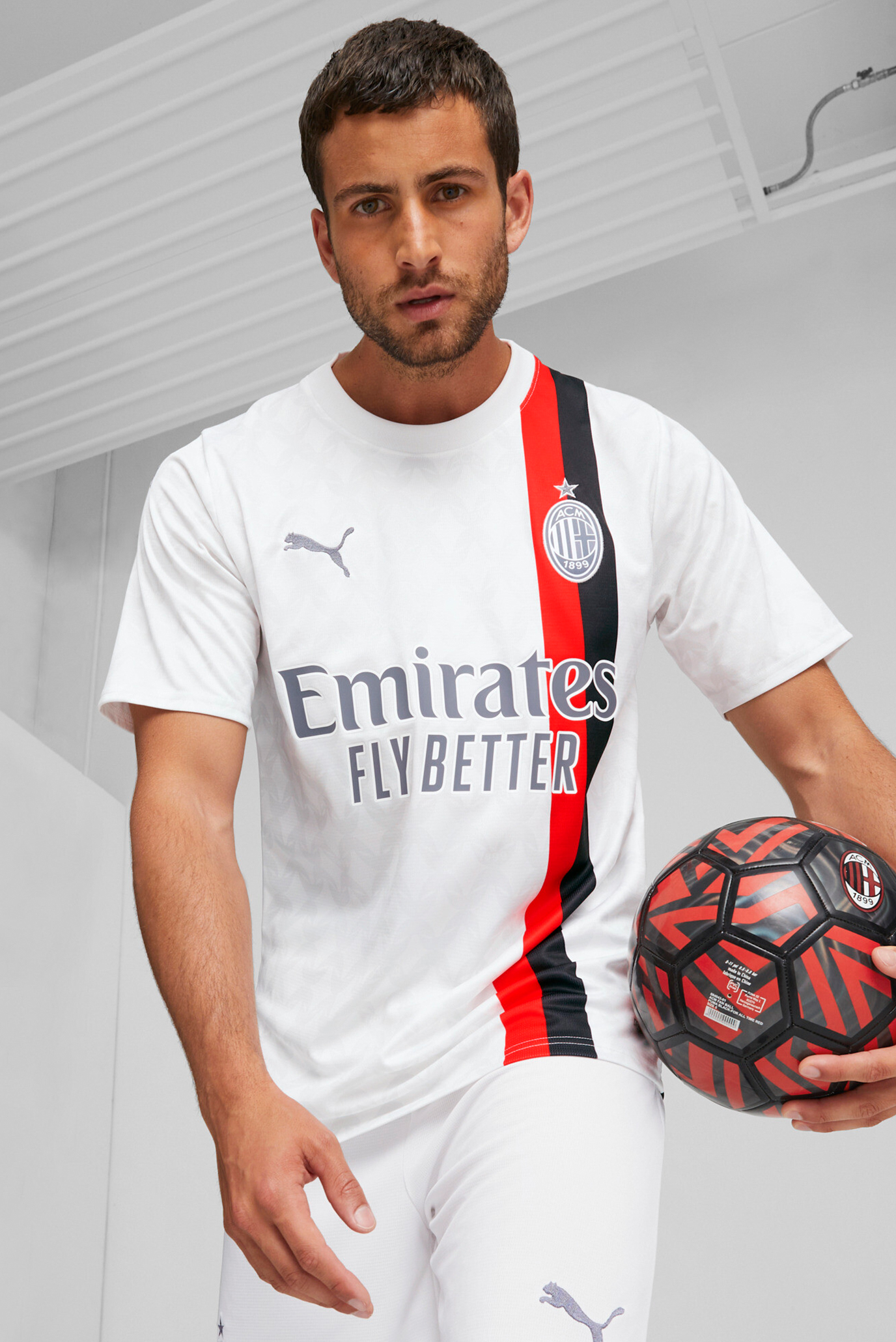 Чоловіча біла футболка AC Milan 23/24 Away Jersey Men 1