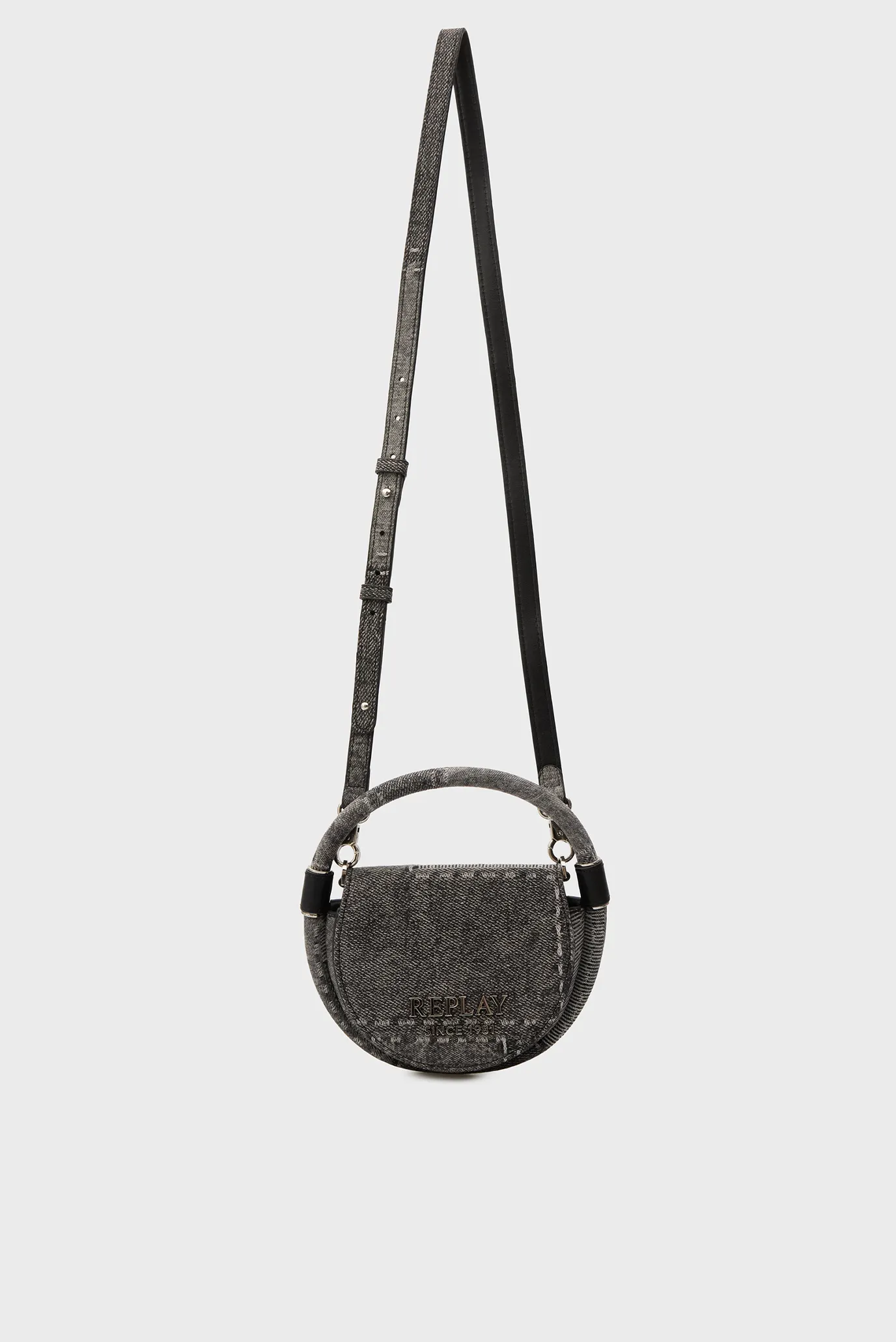 Жіноча темно-сіра джинсова сумка 2