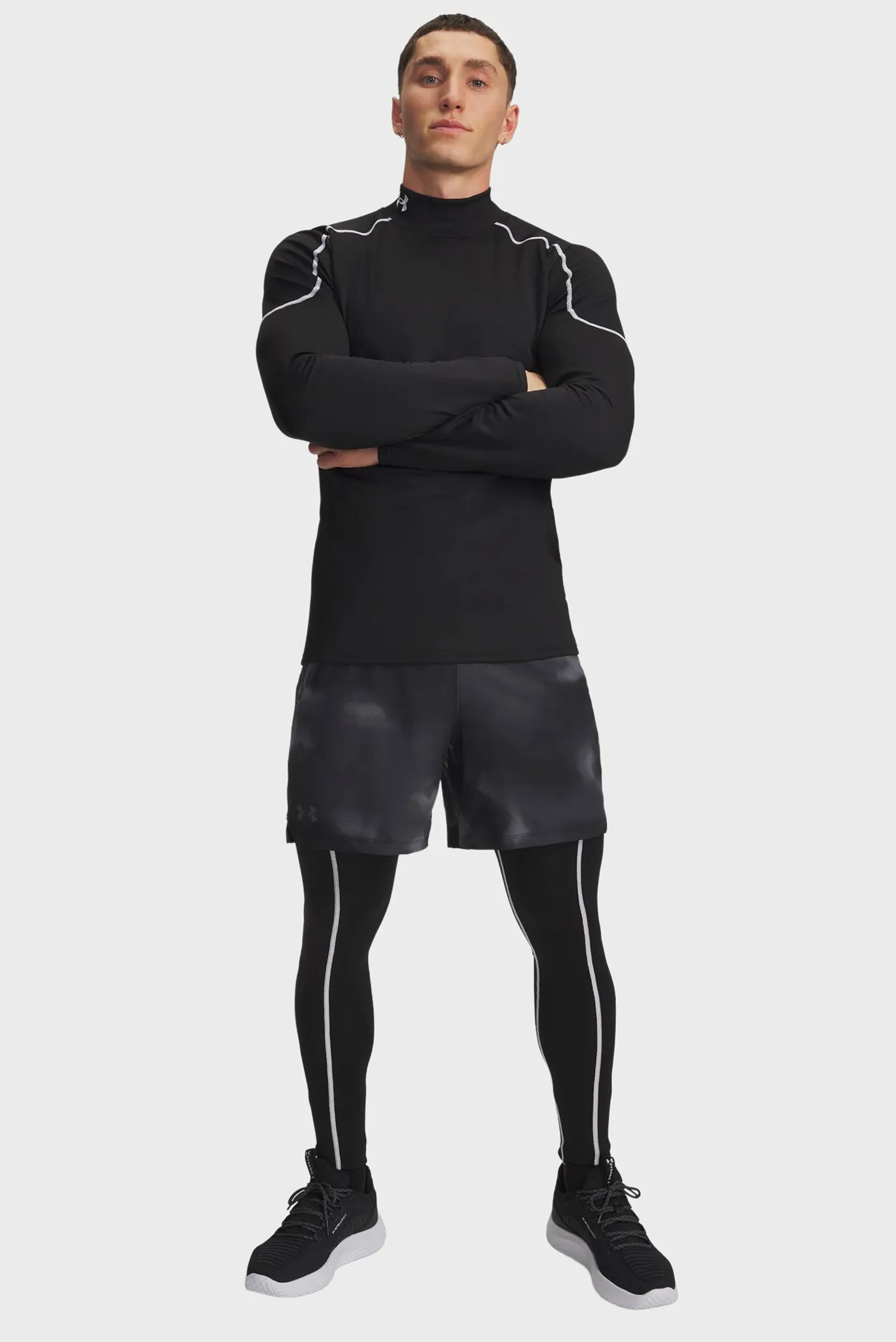 Чоловічі чорні тайтси Cold Weather Grid Legging 2