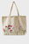 Жіноча бежева сумка Floral Embroidered