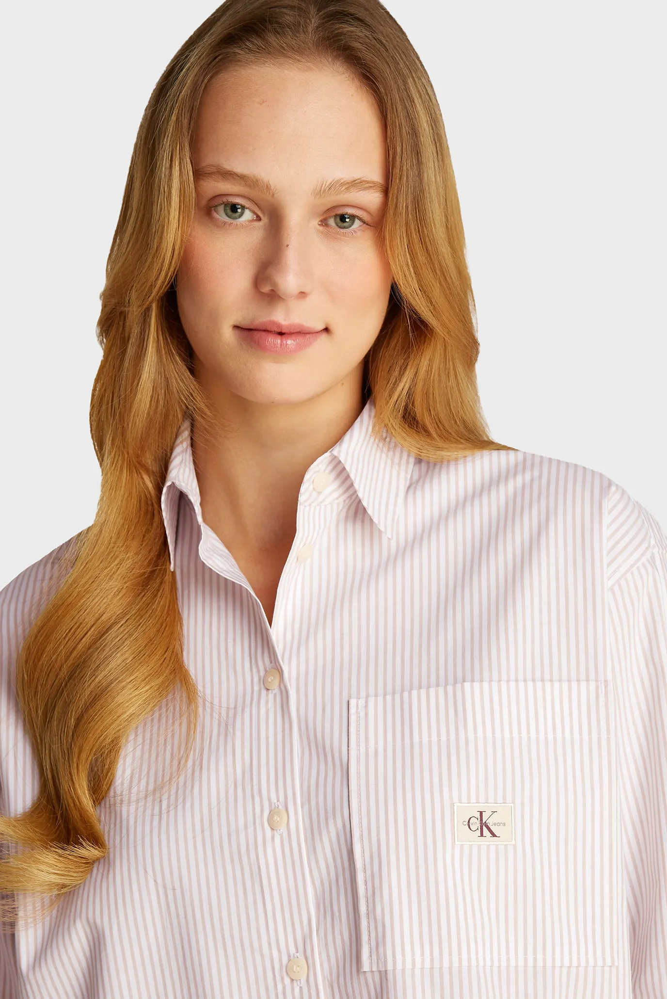 Женская рубашка в полоску WOVEN LABEL RELAXED SHIRT 4