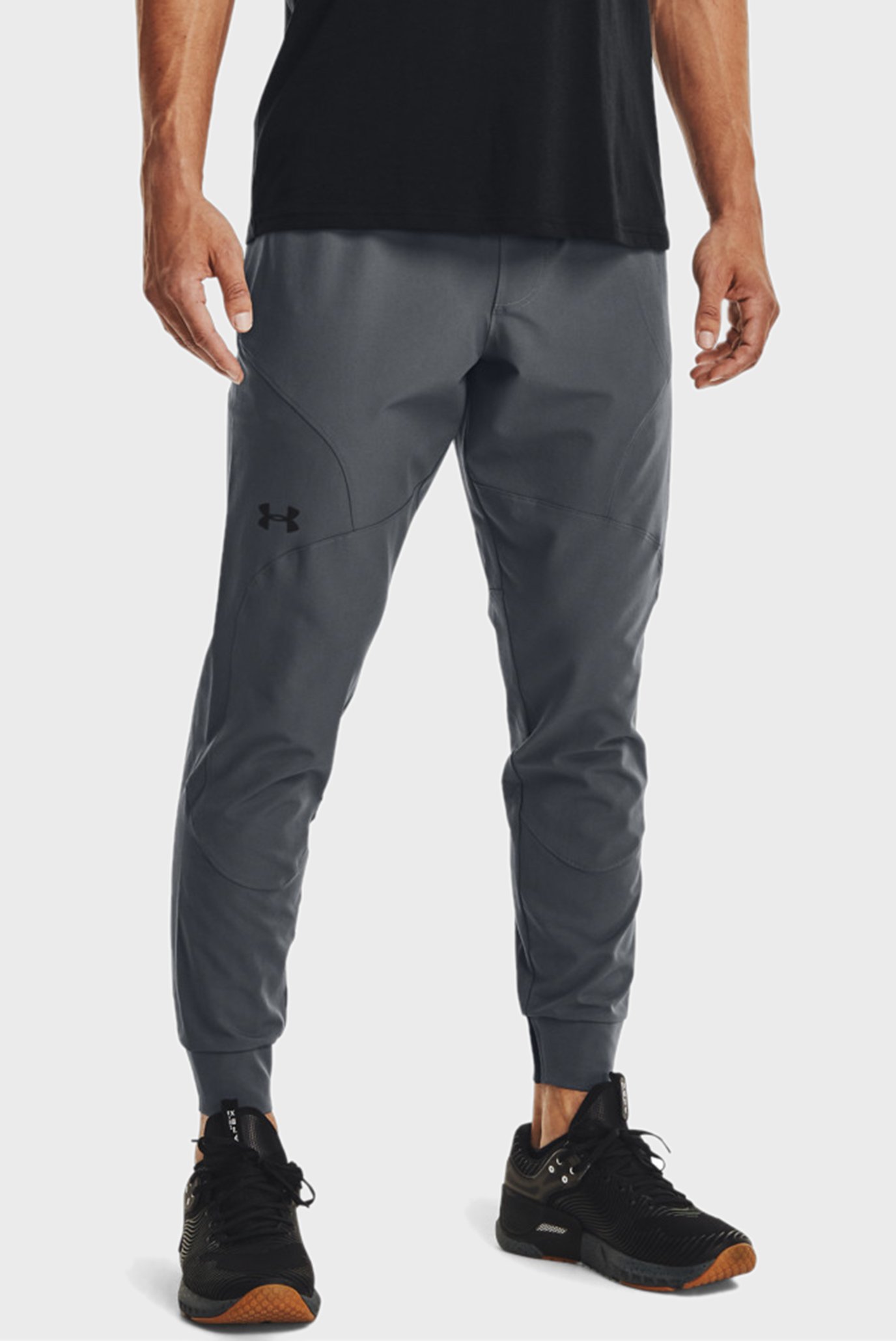 Мужские серые спортивные брюки UA UNSTOPPABLE JOGGERS 1