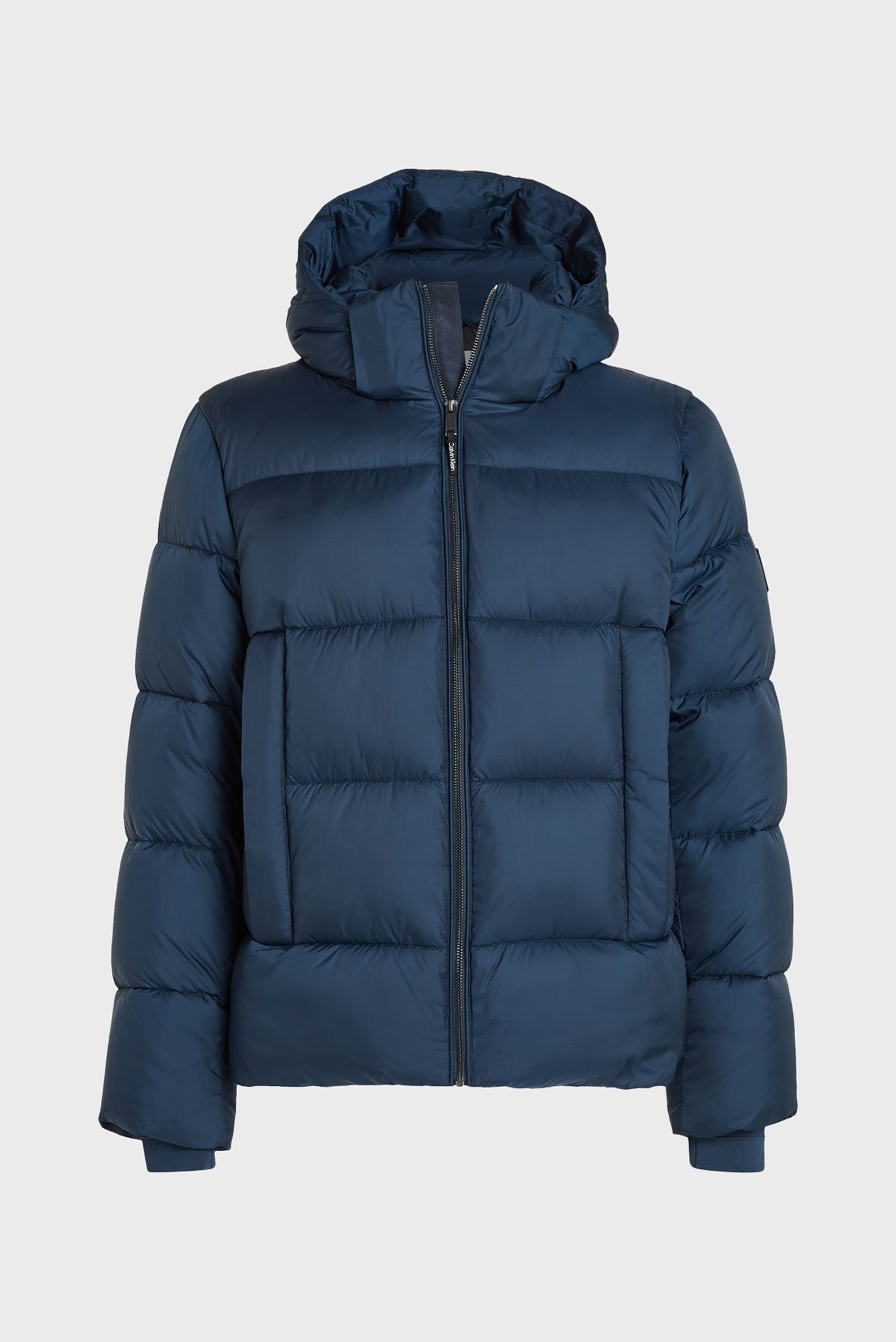 Мужская темно-синяя куртка HOODED QUILT PUFFER MW 1