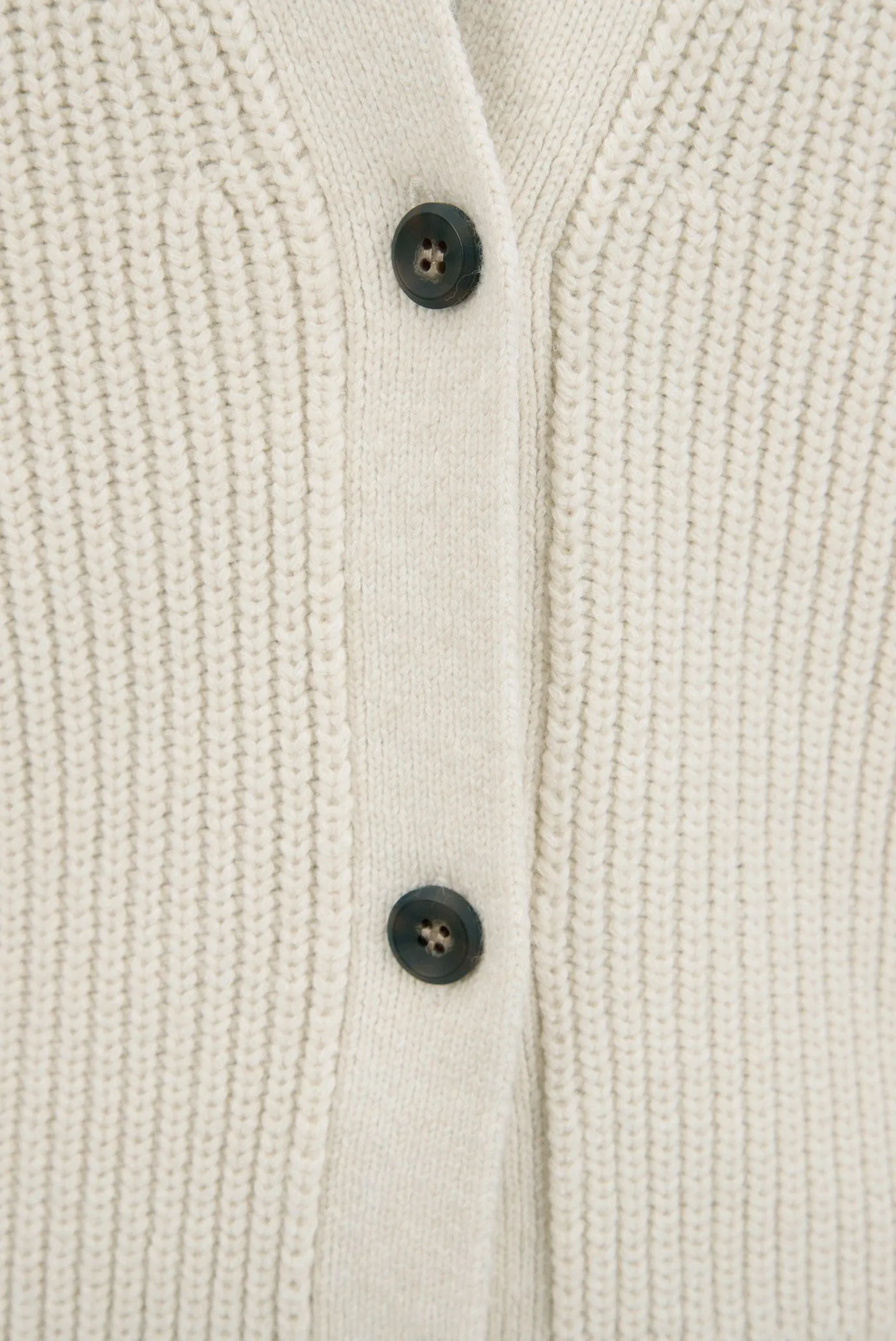 Женский белый кардиган MOULINE RIB RELAXED CARDI 5