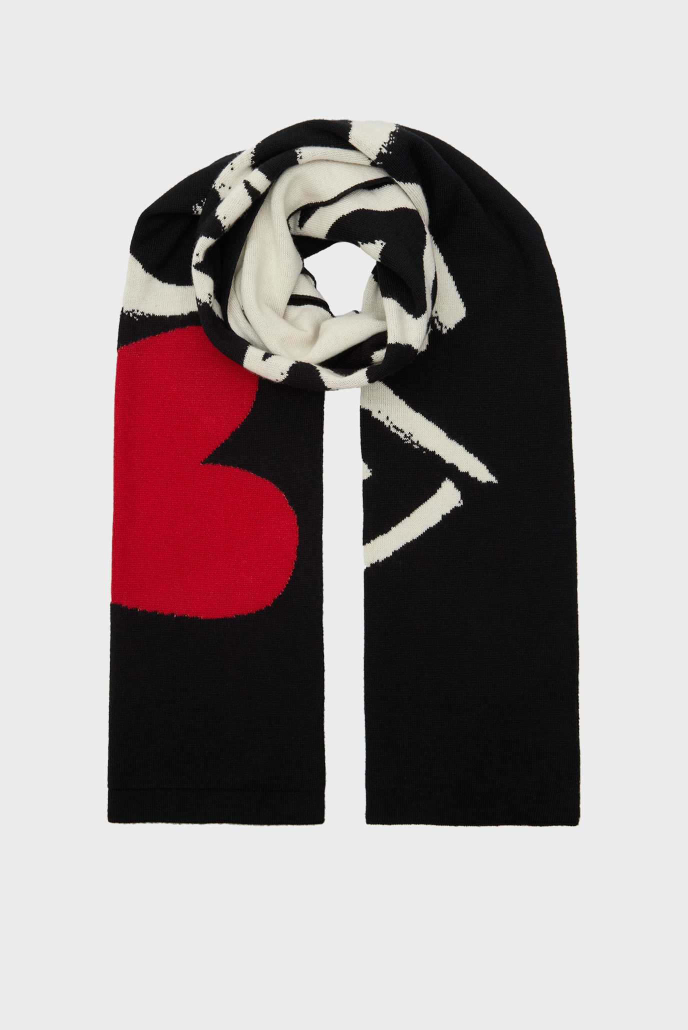Женский шерстяной шарф Разноцветный ONESIZE Moschino 30716 - M2574 Женский шерстяной шарф Разноцветный ONESIZE Moschino 30716 - M2574