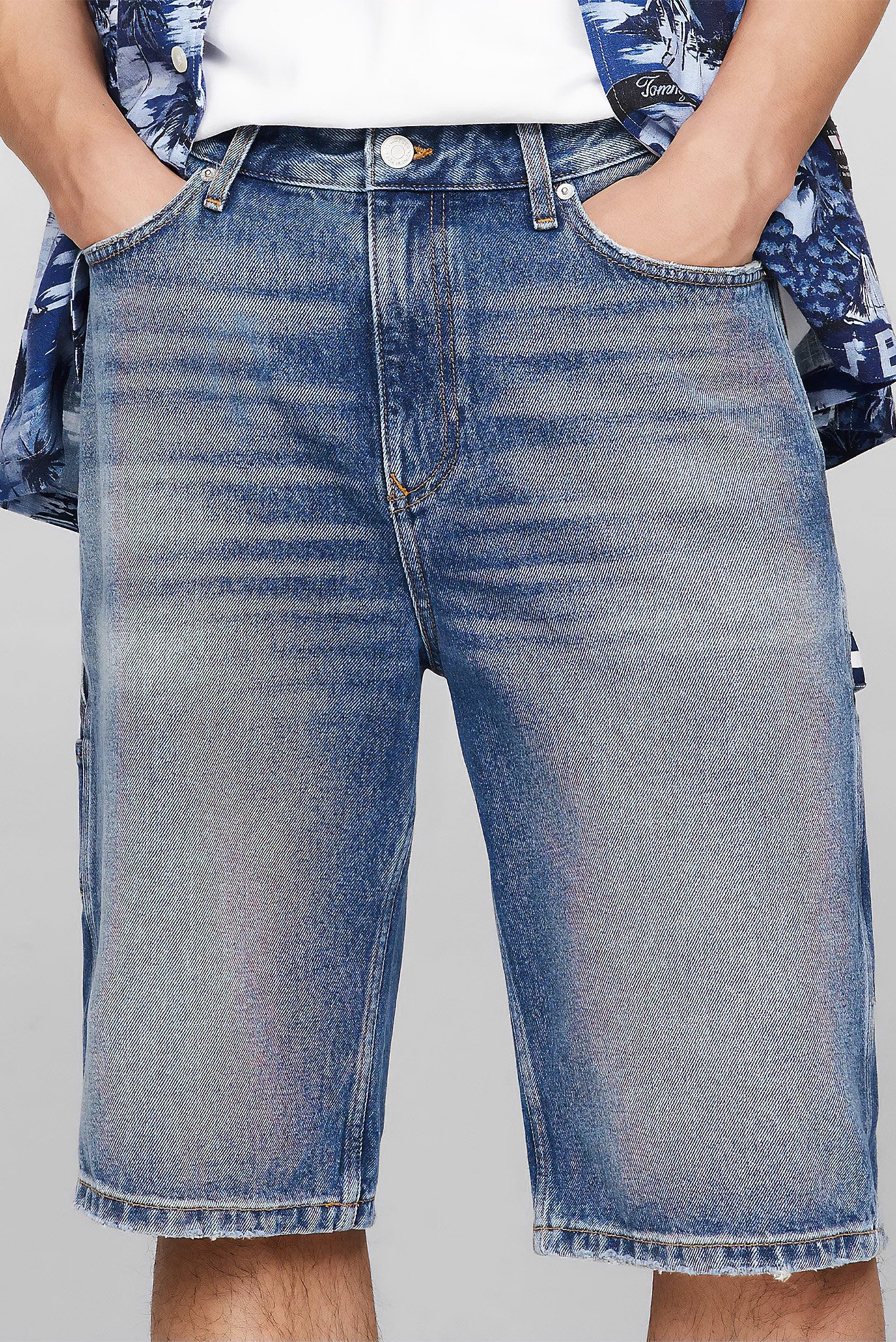 Мужские синие джинсовые шорты SKATER CARPENTER 1