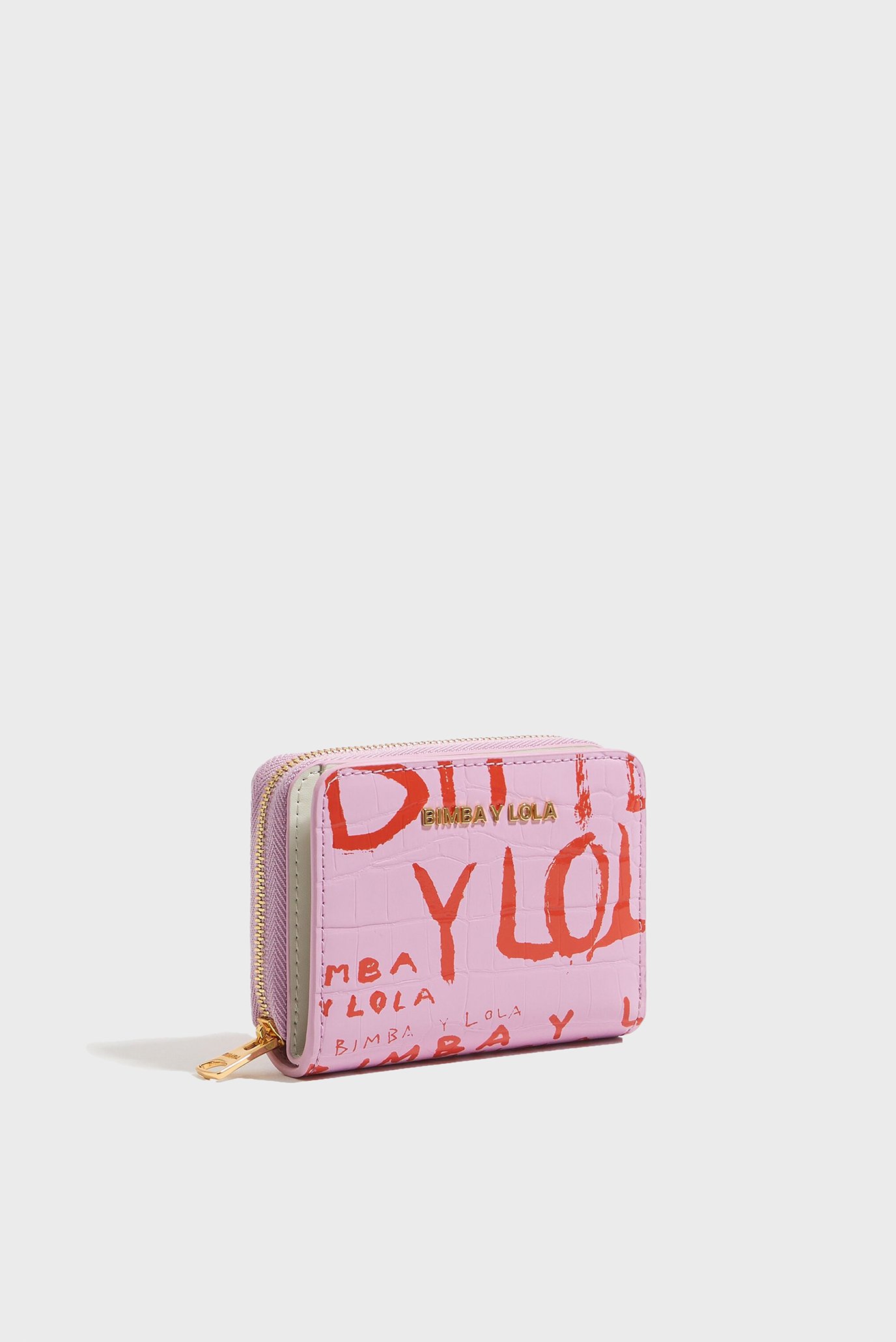 Жіночий рожевий гаманець з візерунком 1