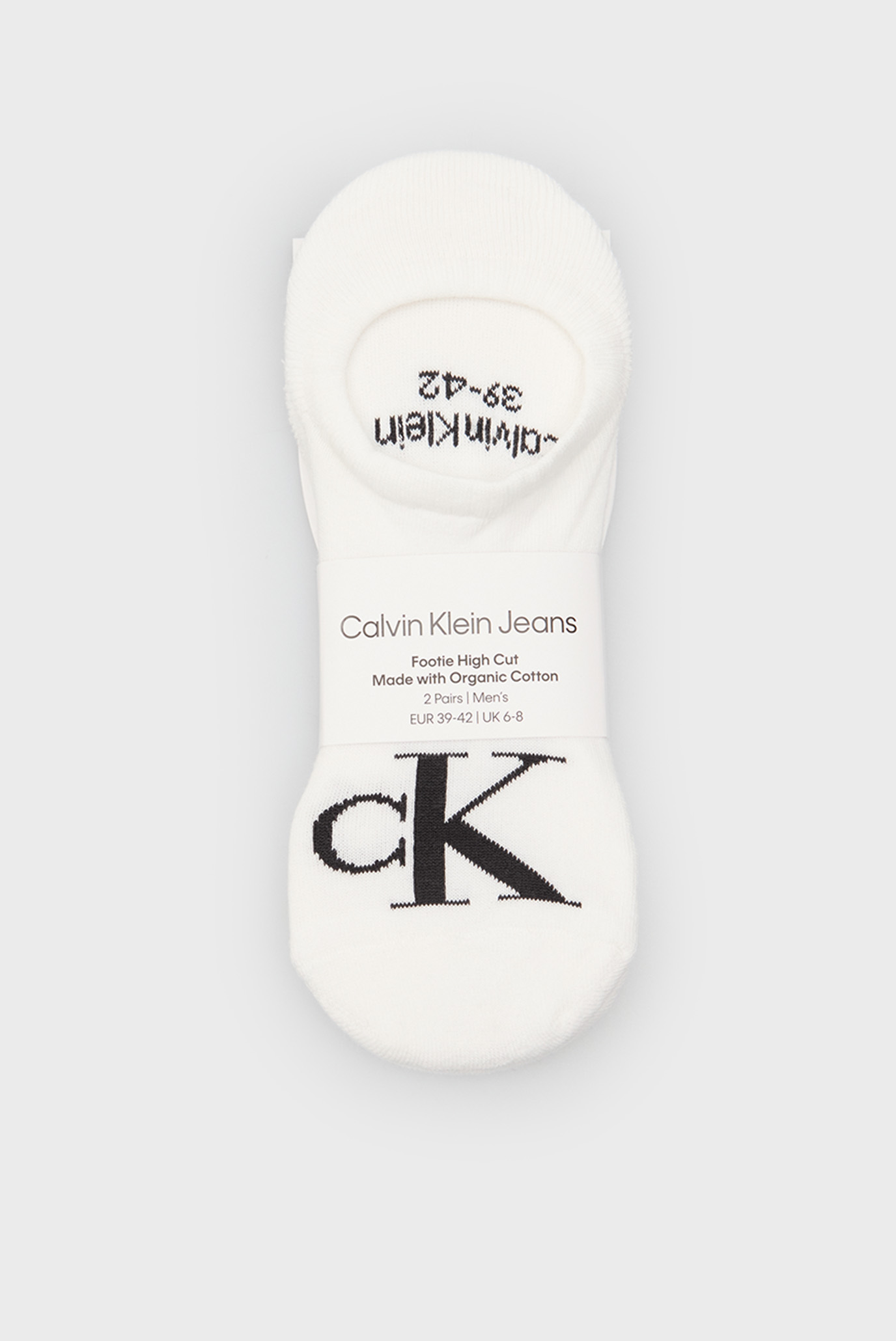Мужские белые следы (2 пары) HIGH CUT Белый 39-42 Calvin Klein Jeans 701228809 Мужские белые следы (2 пары) HIGH CUT Белый 39-42 Calvin Klein Jeans 701228809