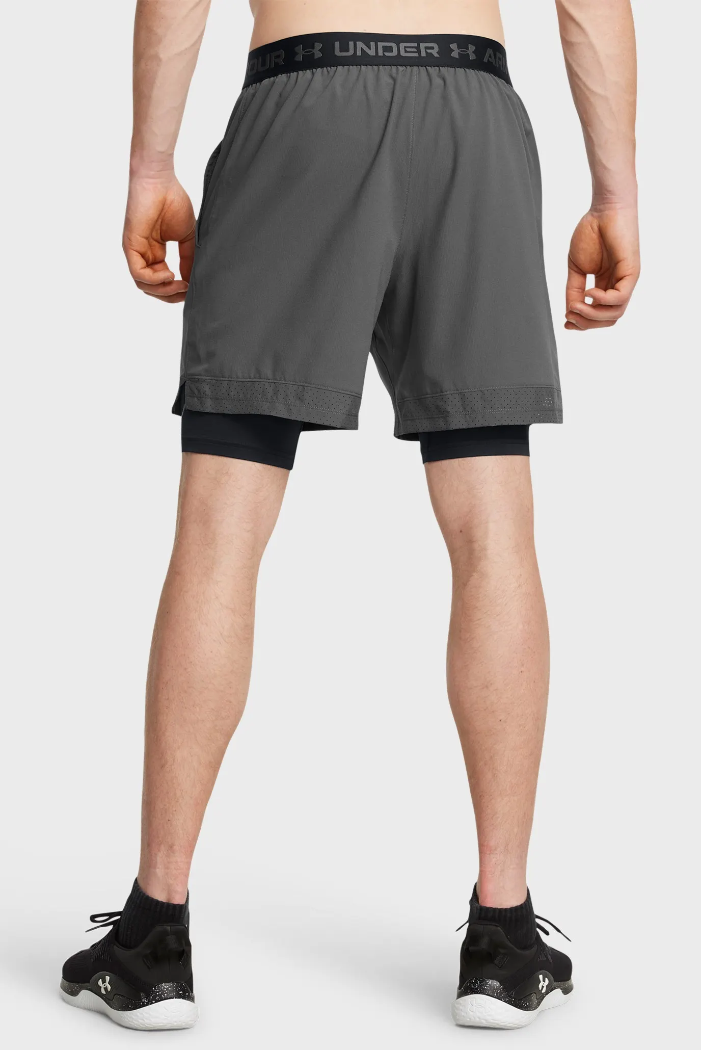 Чоловічі сірі шорти UA Vanish Woven 2in1 Sts 2