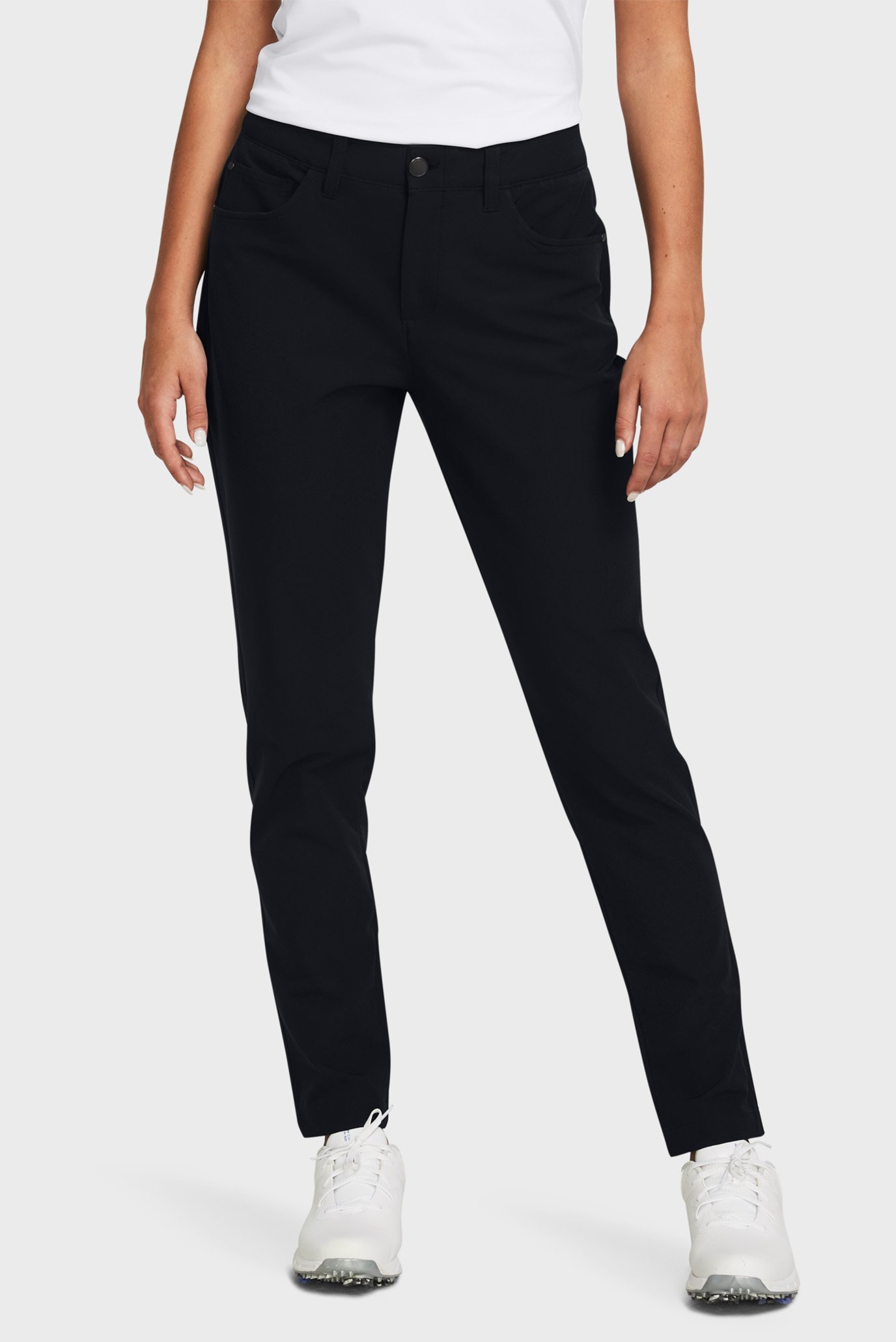 Женские черные спортивные брюки UA CGI Links 5 Pocket Pant 1