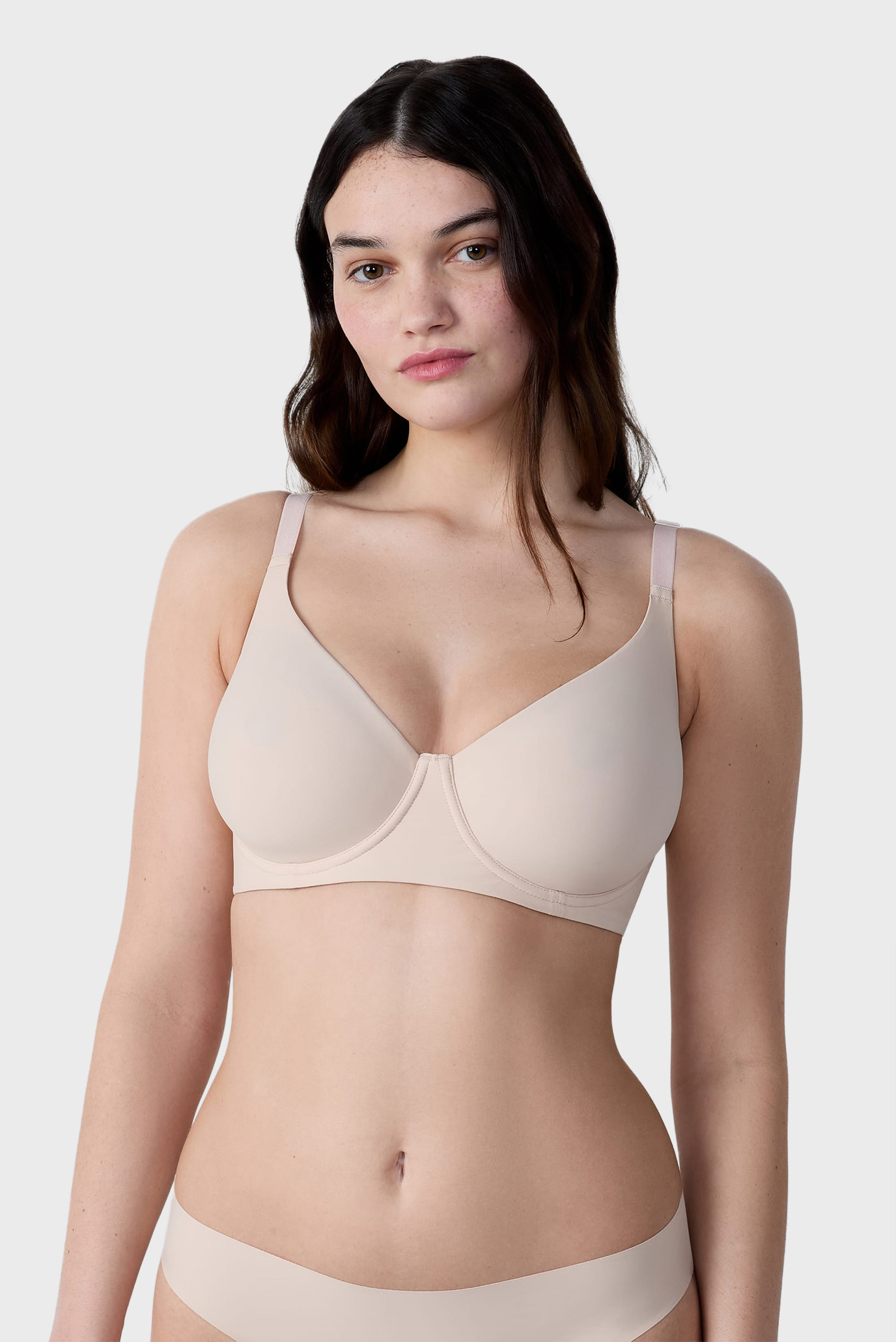 Женский бежевый бюстгальтер-минимайзер PURE FIT WE CARE Бежевый 80E Etam 6550440 Женский бежевый бюстгальтер-минимайзер PURE FIT WE CARE Бежевый 80E Etam 6550440