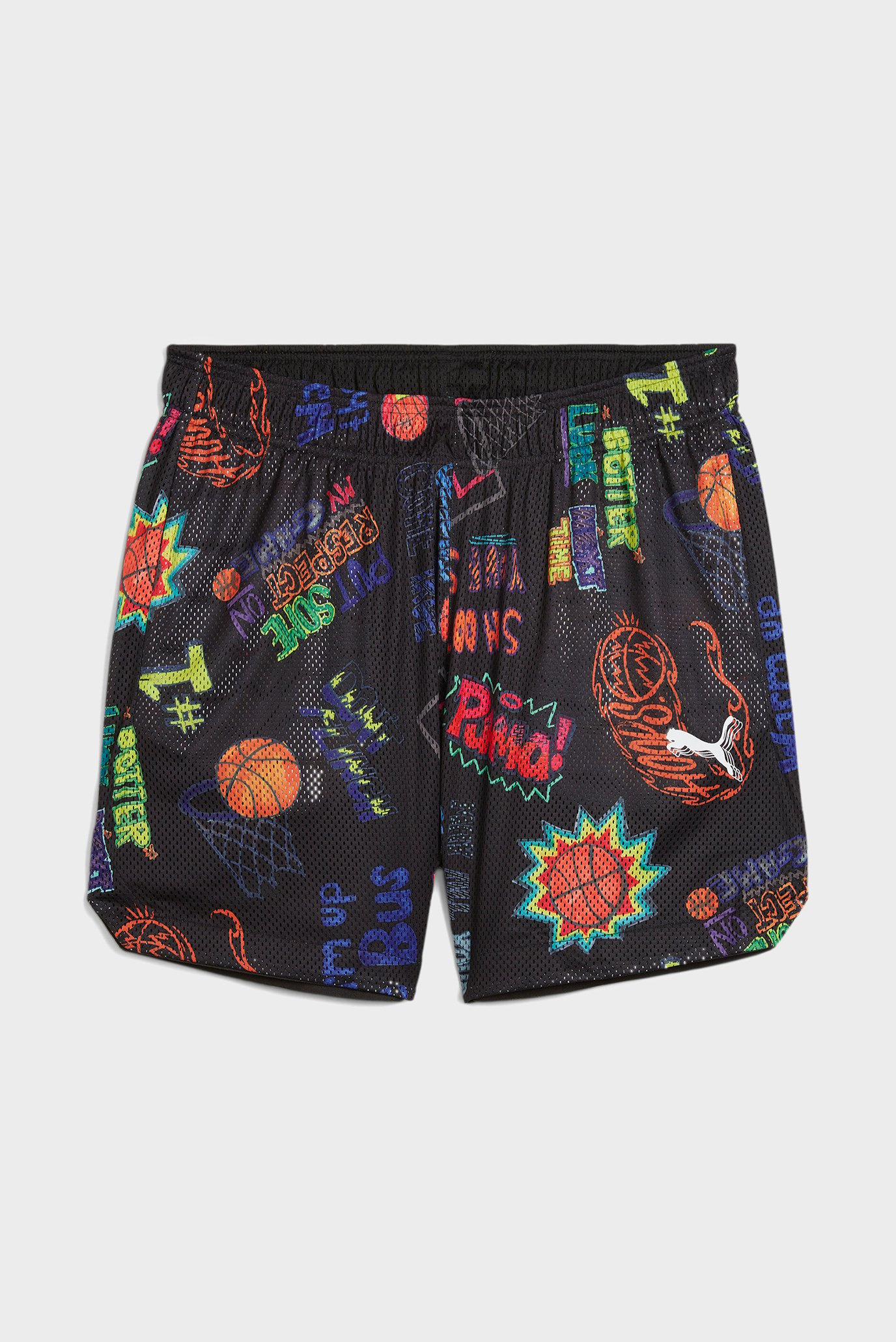 Чорні шорти з візерунком Getting Crafty Mesh Basketball Shorts Unisex 1