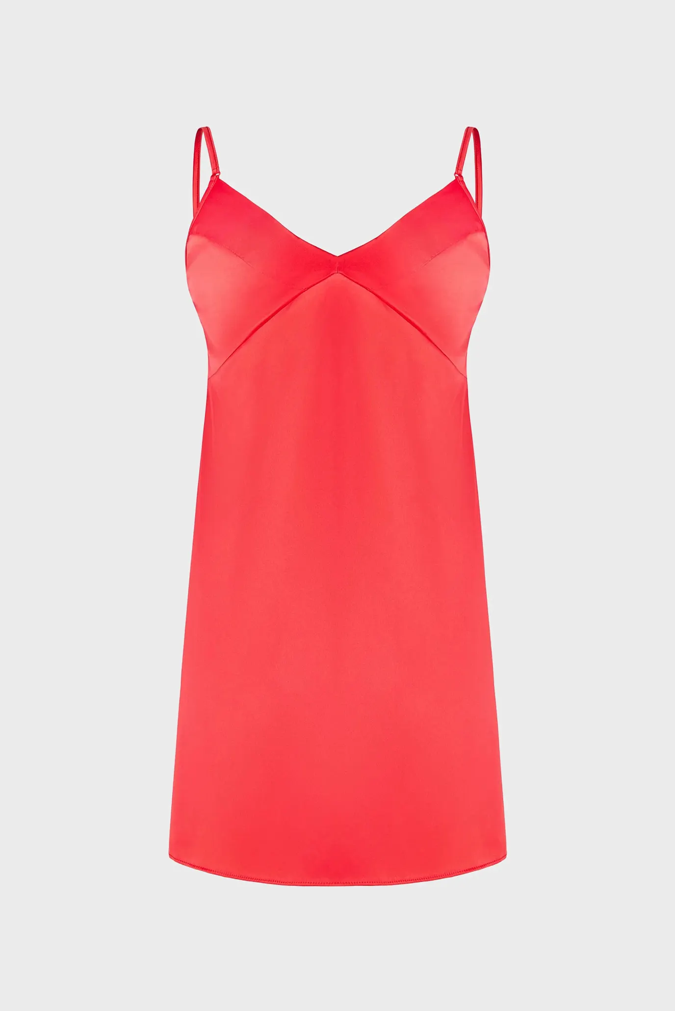 Женская коралловая ночная рубашка 1