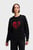 Женский черный свитшот HEARTS RS SWEATSHIRT