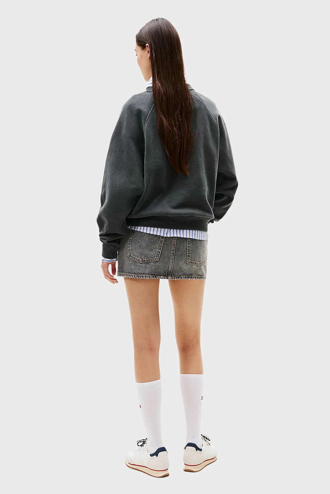 Жіночий темно-сірий світшот LEOPARD 3