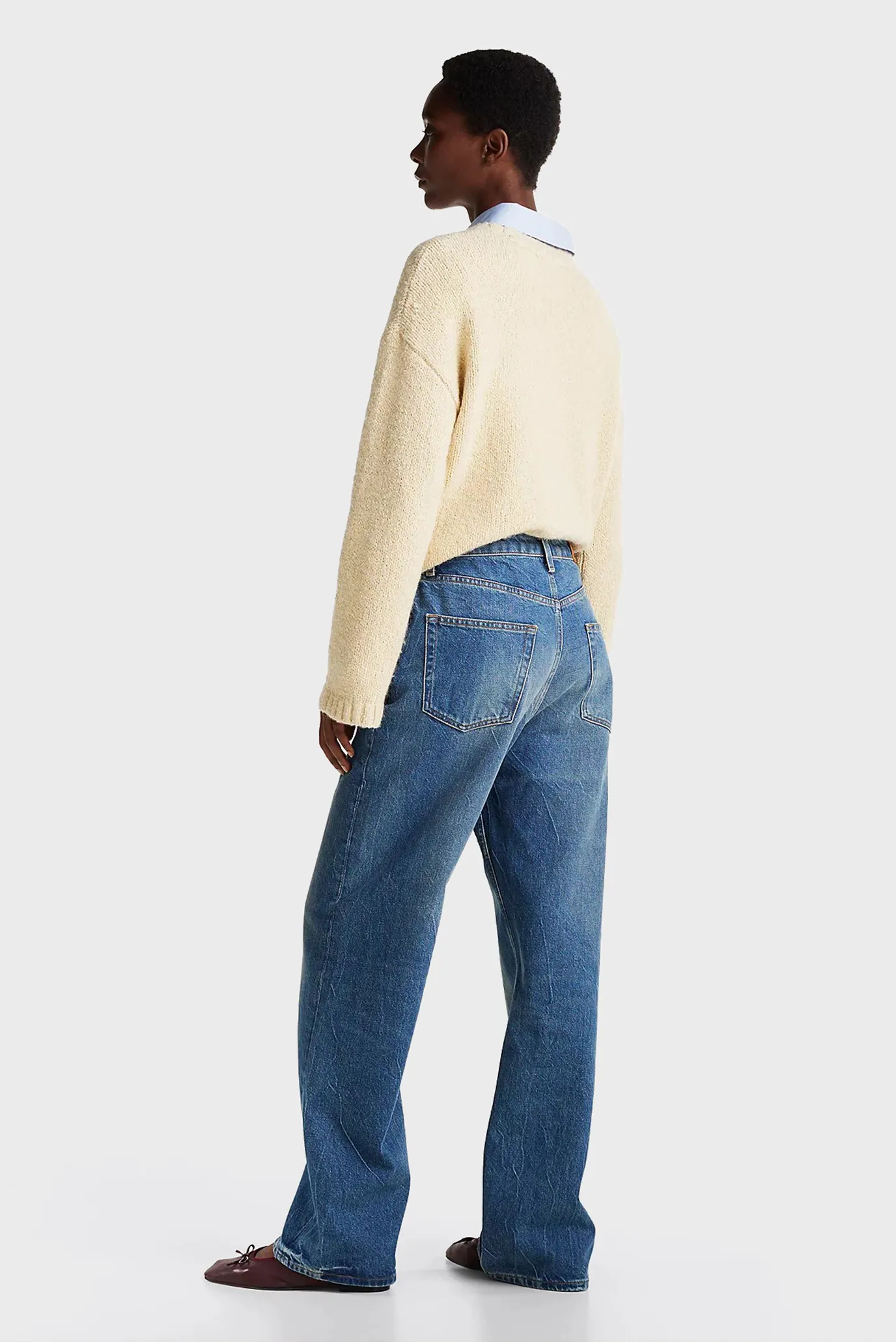 Женские синие джинсы LOOSE STRAIGHT RW BO 3