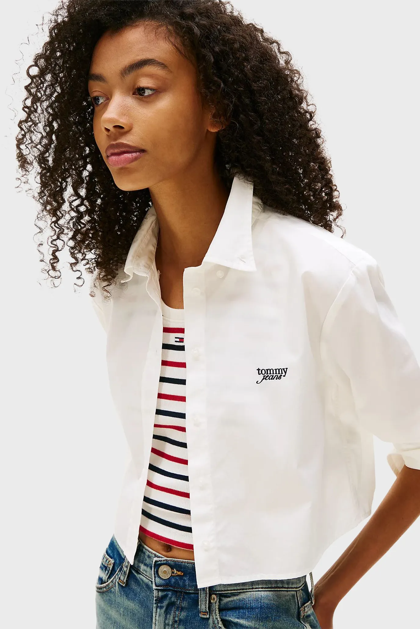 Жіноча біла сорочка STRIPE 4