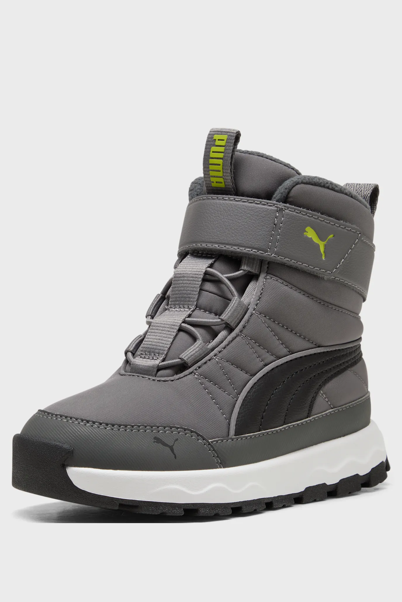 Детские серые хайтопы PUMA Evolve Kids’ Boots 4