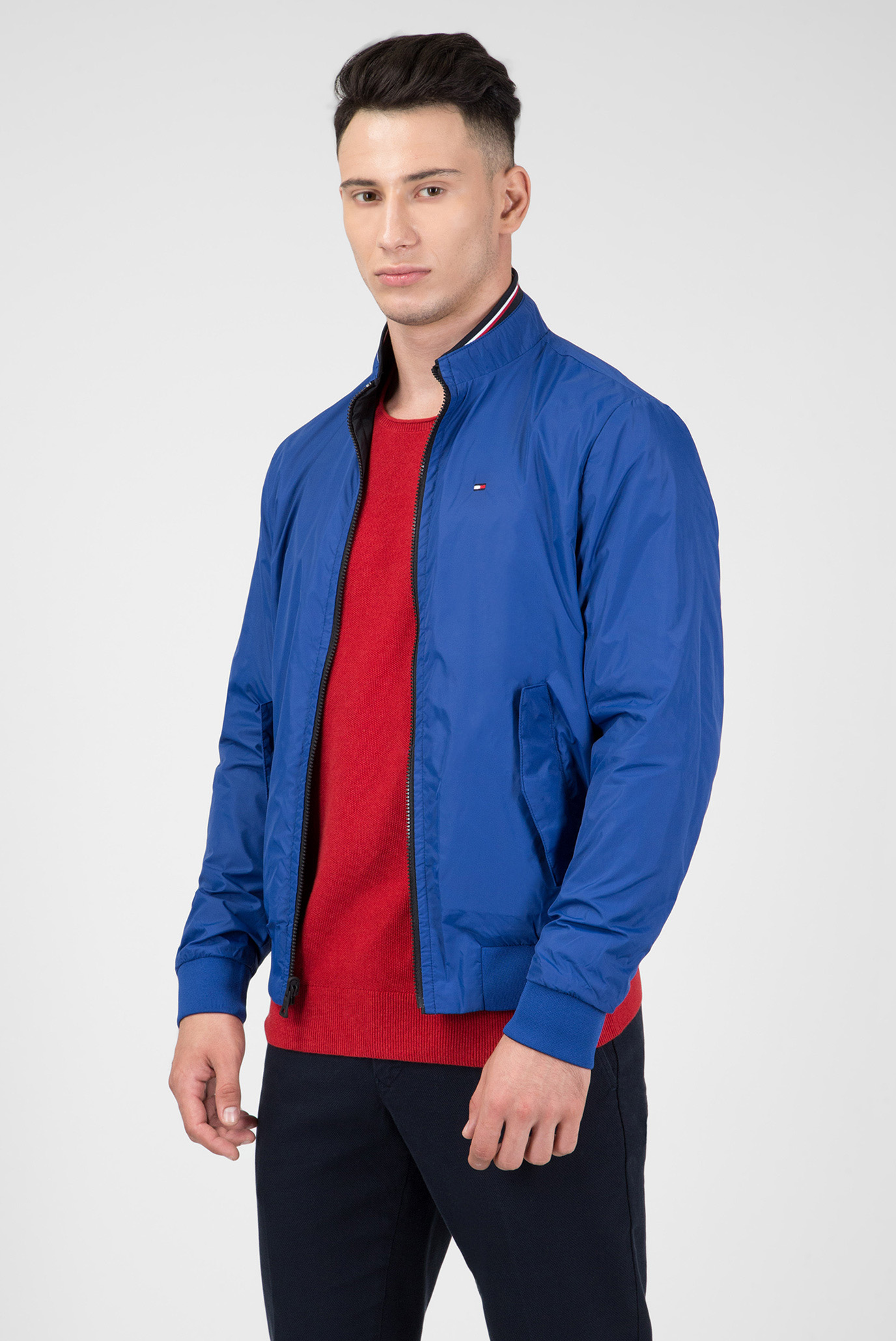 Tommy hilfiger reversible nylon store bomber jacket