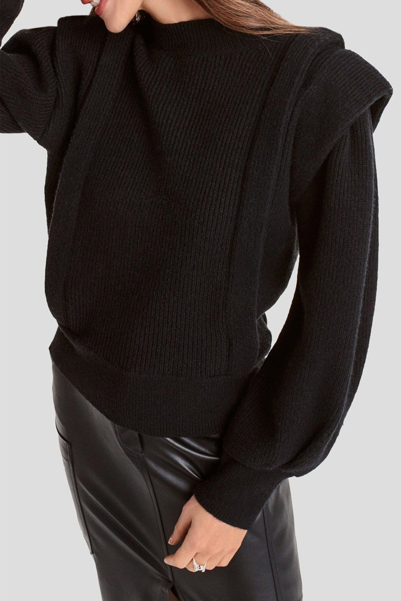 Женский черный свитер Черный XL DKNY P3HSBK44 Женский черный свитер Черный XL DKNY P3HSBK44