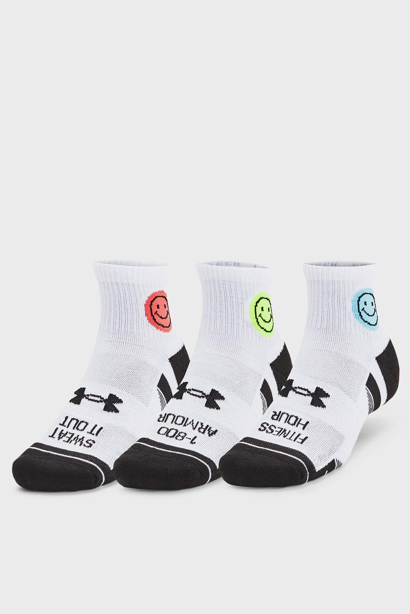 Білі шкарпетки (3 пари) UA Perf Tech Nvlty 1