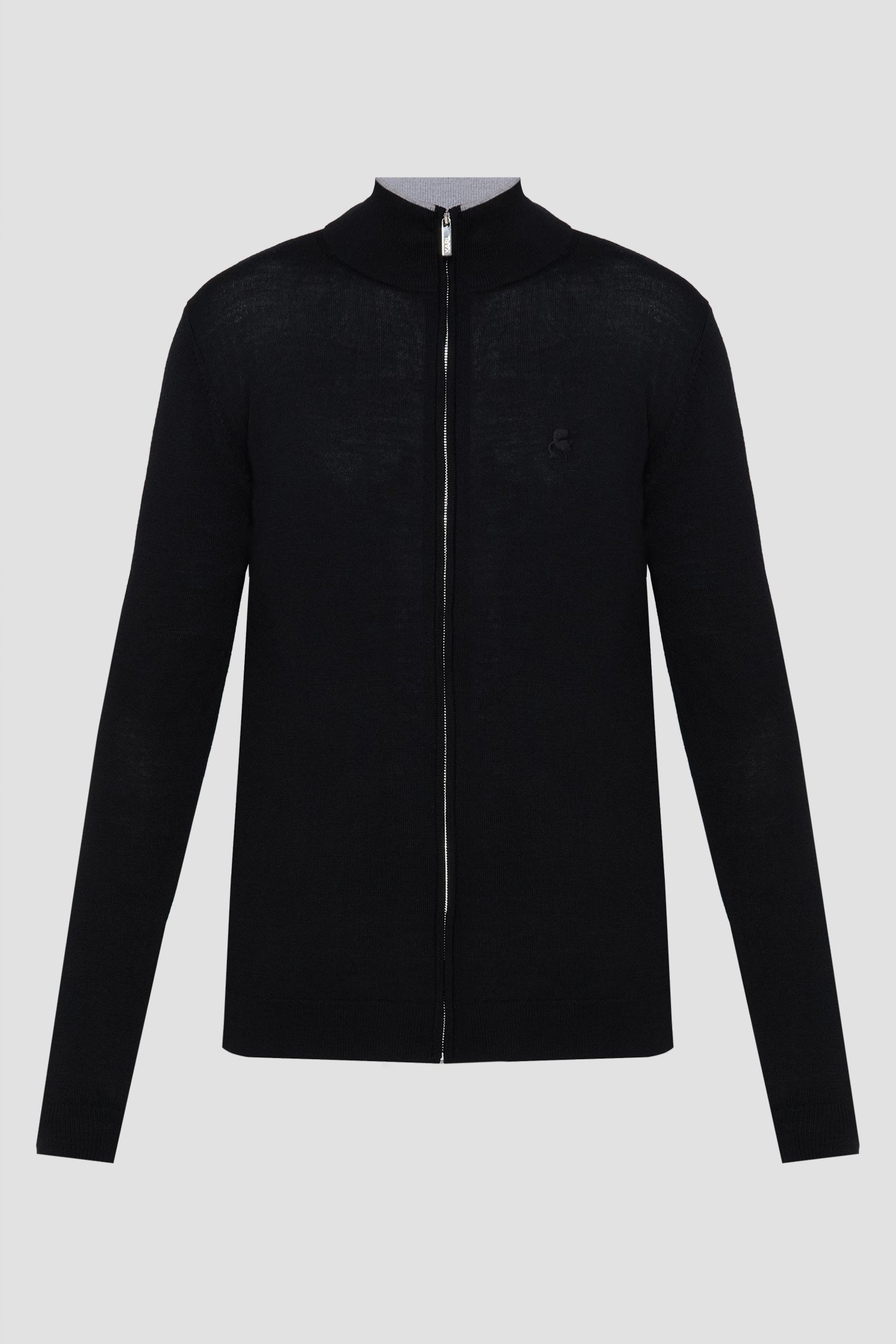 Мужской черный шерстяной кардиган Черный 3XL Karl Lagerfeld 553399.655004;990 Мужской черный шерстяной кардиган Черный 3XL Karl Lagerfeld 553399.655004;990