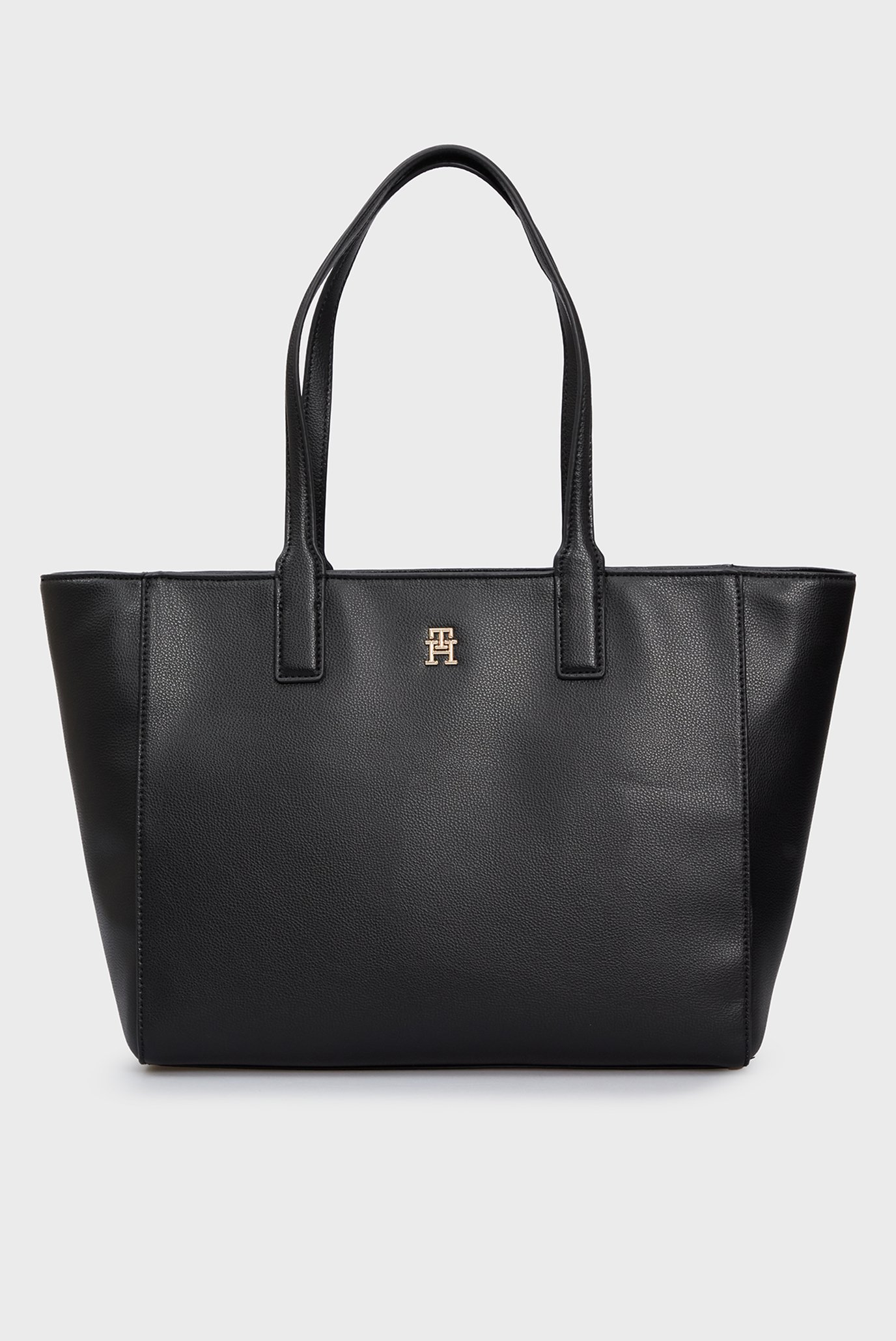 Жіноча чорна сумка TH SOFT LOGO TOTE 1