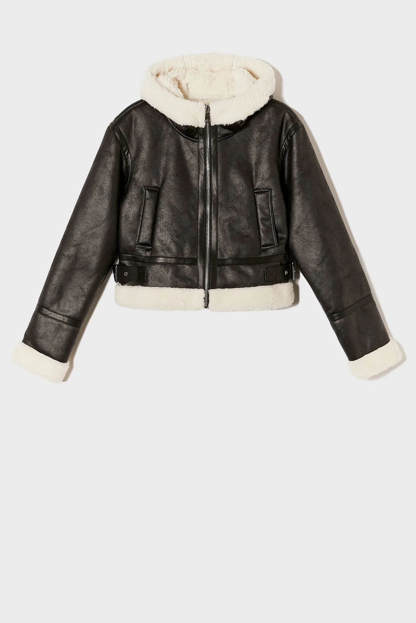 Жіноча чорна дублянка 3