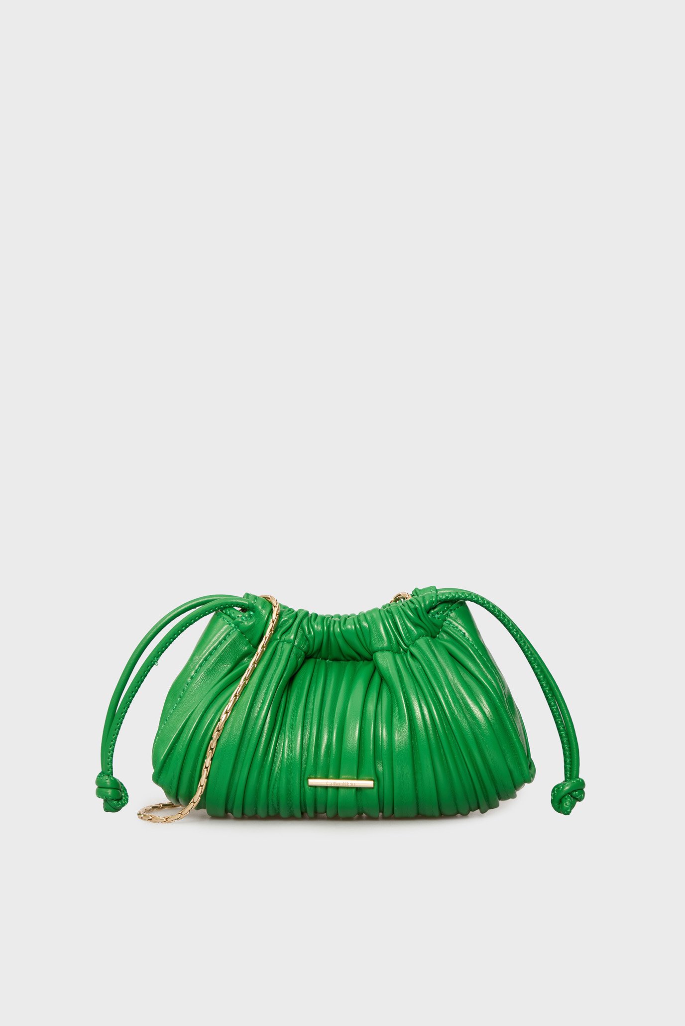 Женская зеленая сумка PLISSE MINI DRAWSTRING Зеленый ONESIZE Calvin Klein LV04F3077G Женская зеленая сумка PLISSE MINI DRAWSTRING Зеленый ONESIZE Calvin Klein LV04F3077G