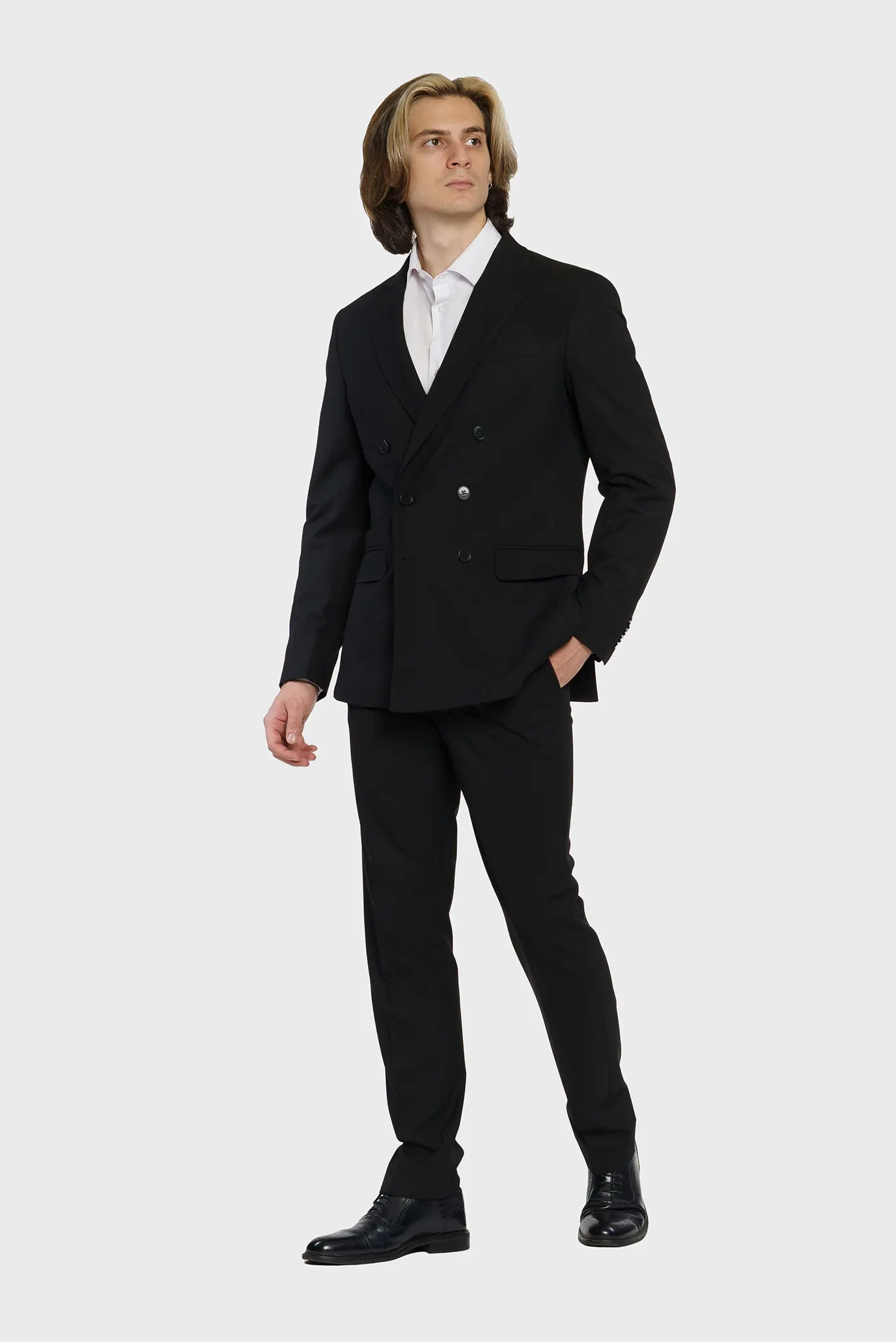 Чоловічий чорний піджак 2