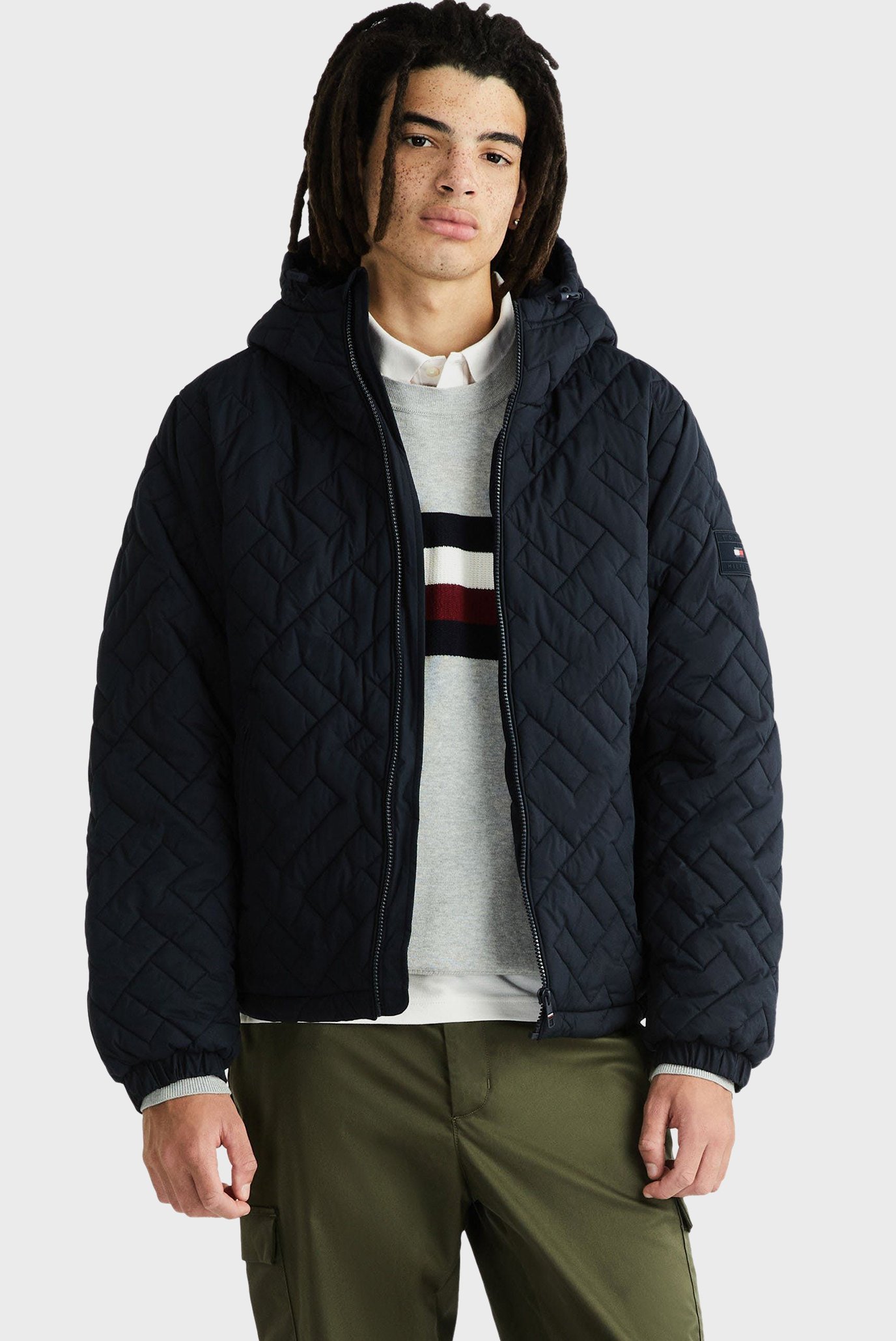 Чоловіча темно-синя куртка MONOGRAM QUILTED HDD JACKET 1