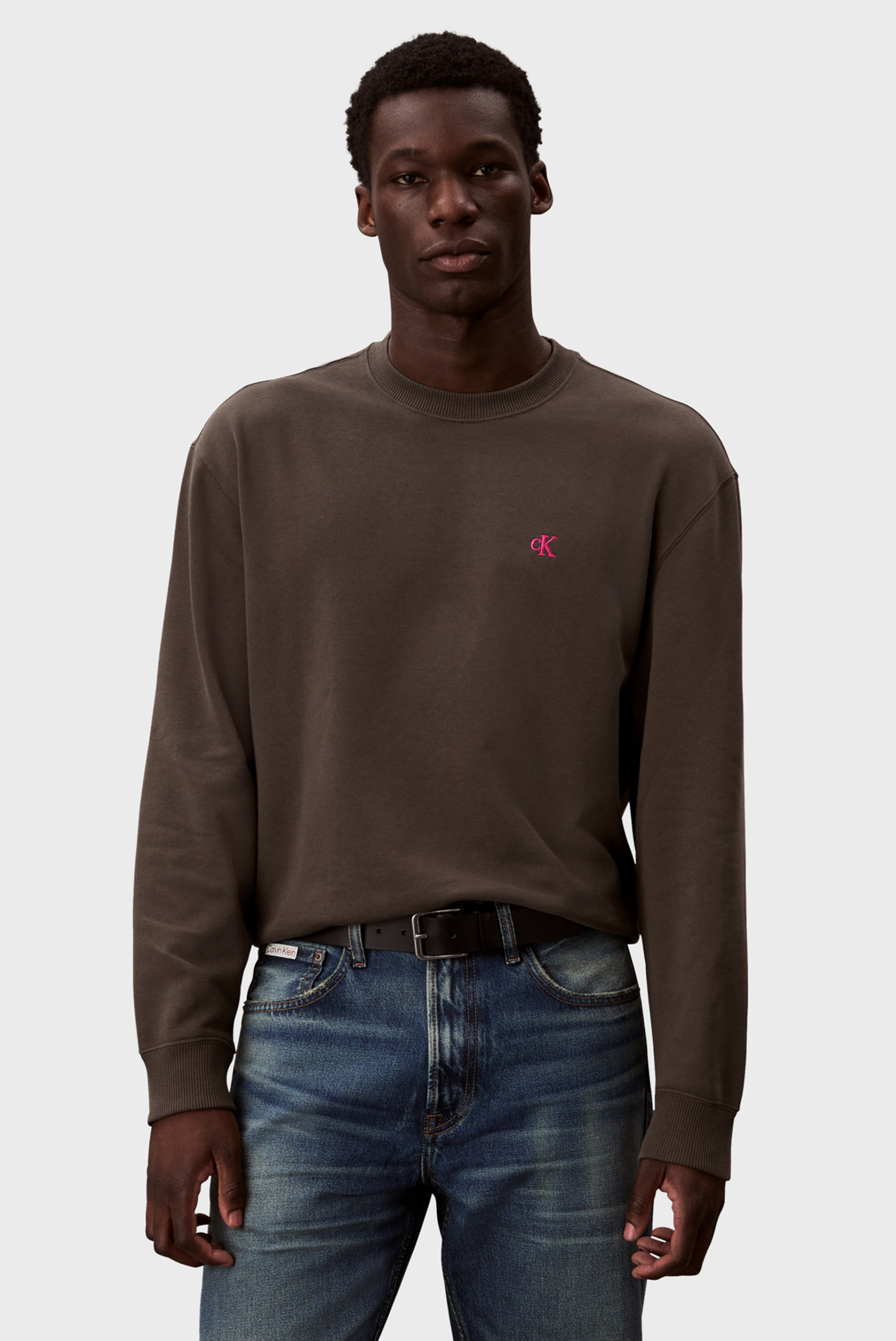 Мужской коричневый свитшот LS EU 350TERRY Коричневый M Calvin Klein Jeans LV04RC296G Мужской коричневый свитшот LS EU 350TERRY Коричневый M Calvin Klein Jeans LV04RC296G