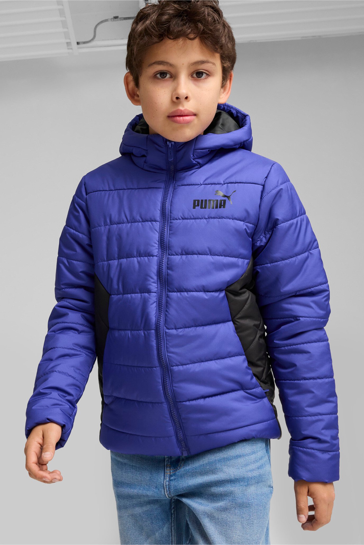 Детская синяя куртка Essentials Padded Jacket Youth 1