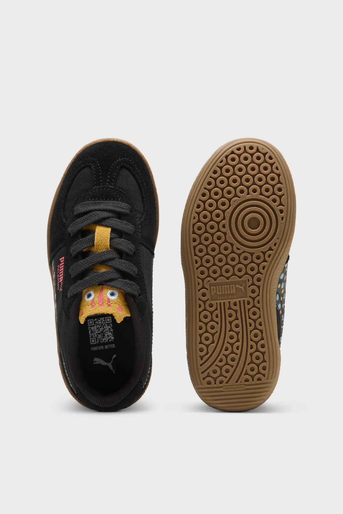 Детские черные сникерсы Palermo Moody Cat Sneakers Kids 4