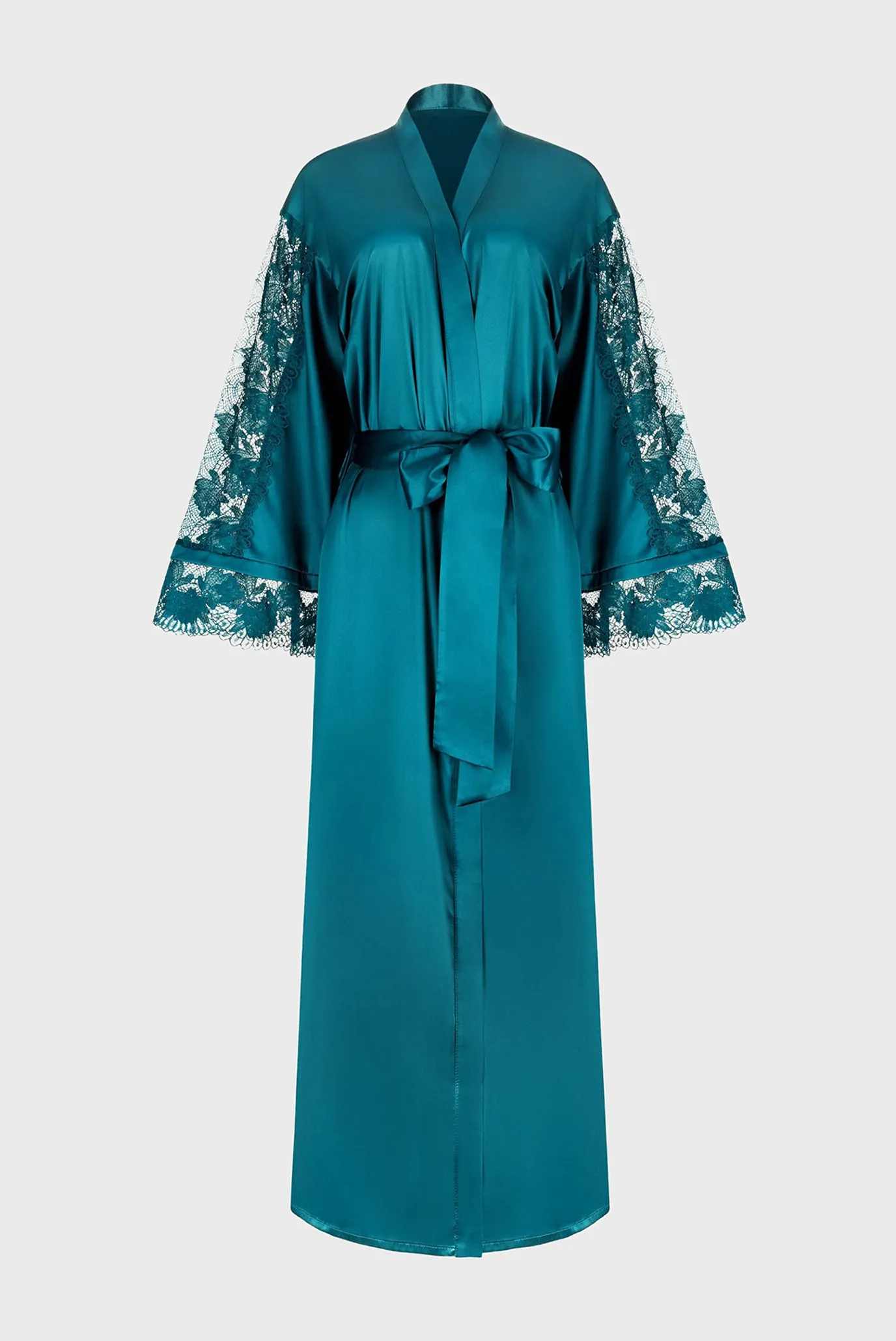 Жіночий бірюзовий пеньюар 5
