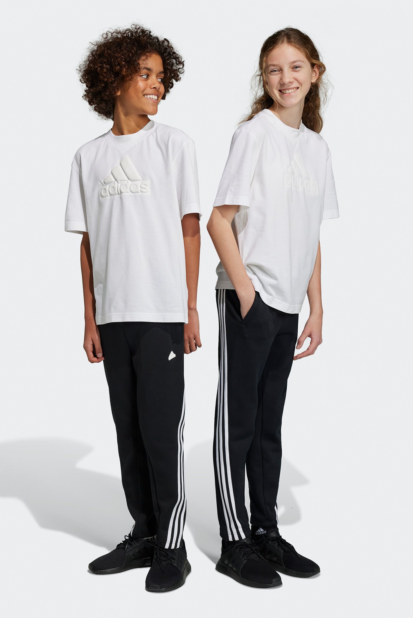 Дитячі чорні спортивні штани Future Icons 3-Stripes Ankle-Length 1